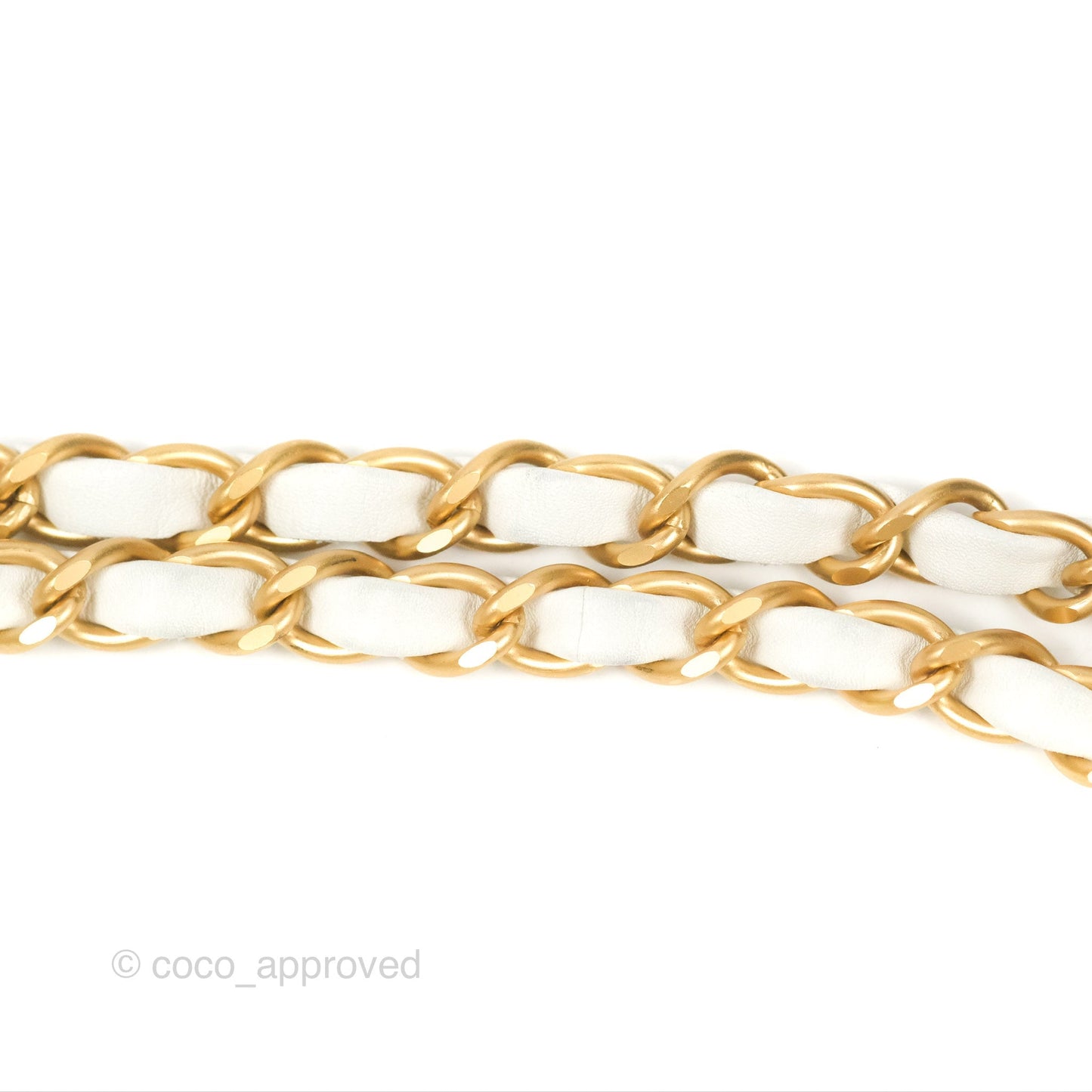 Chanel Small Tweed Flap Bag White Aged Gold Hardware