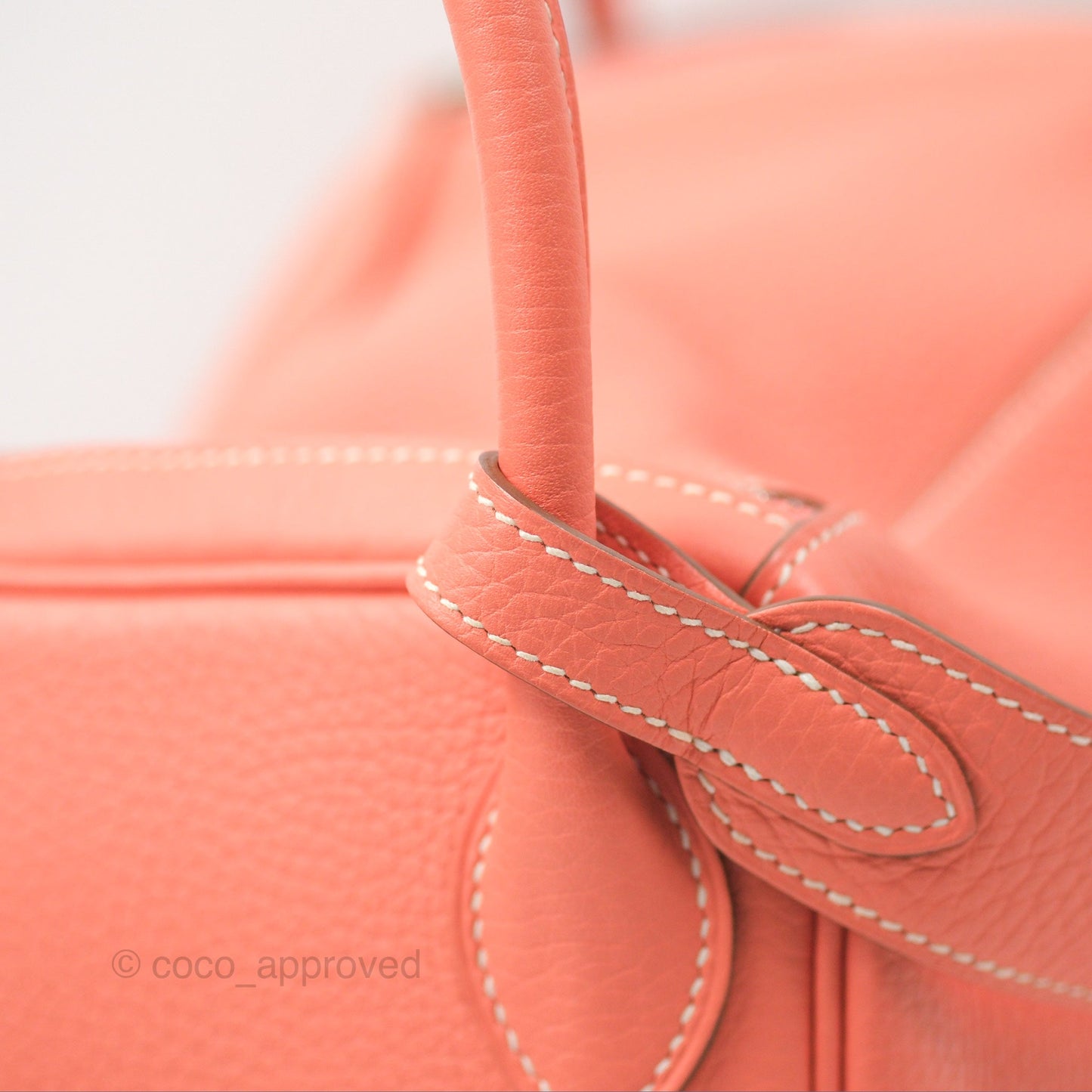 Hermès Lindy 30 Flamingo Clemence Palladium Hardware