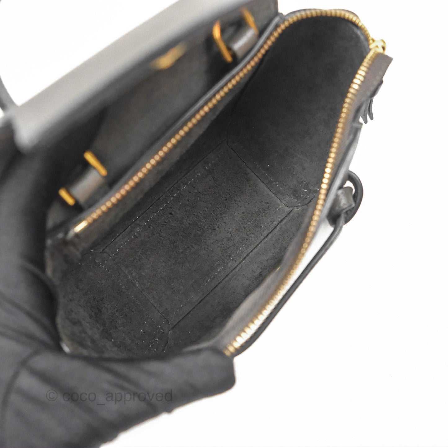 Celine Pico Belt Bag Grey Grained Calfskin Gold Hardware