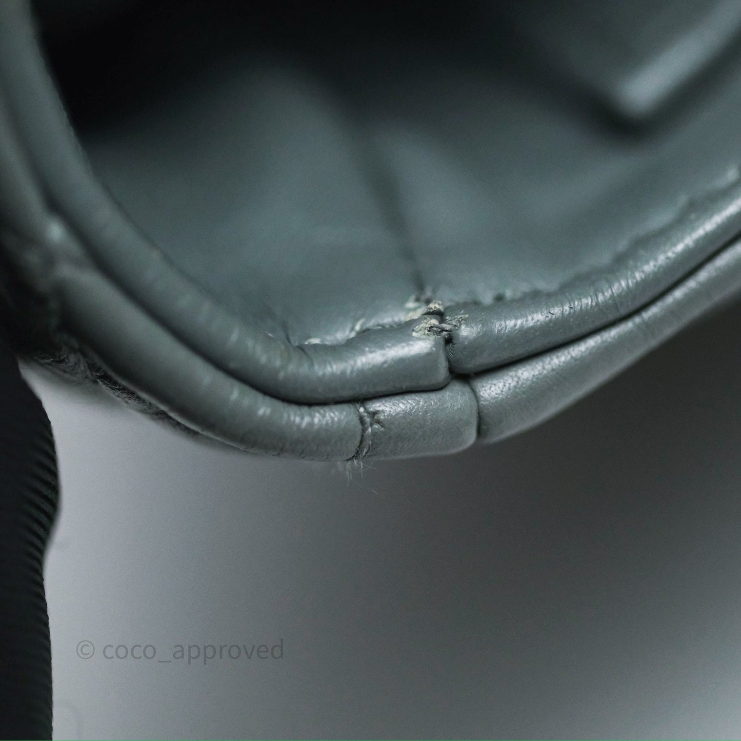 Dior Small Caro Bag Grey Supple Cannage Calfskin