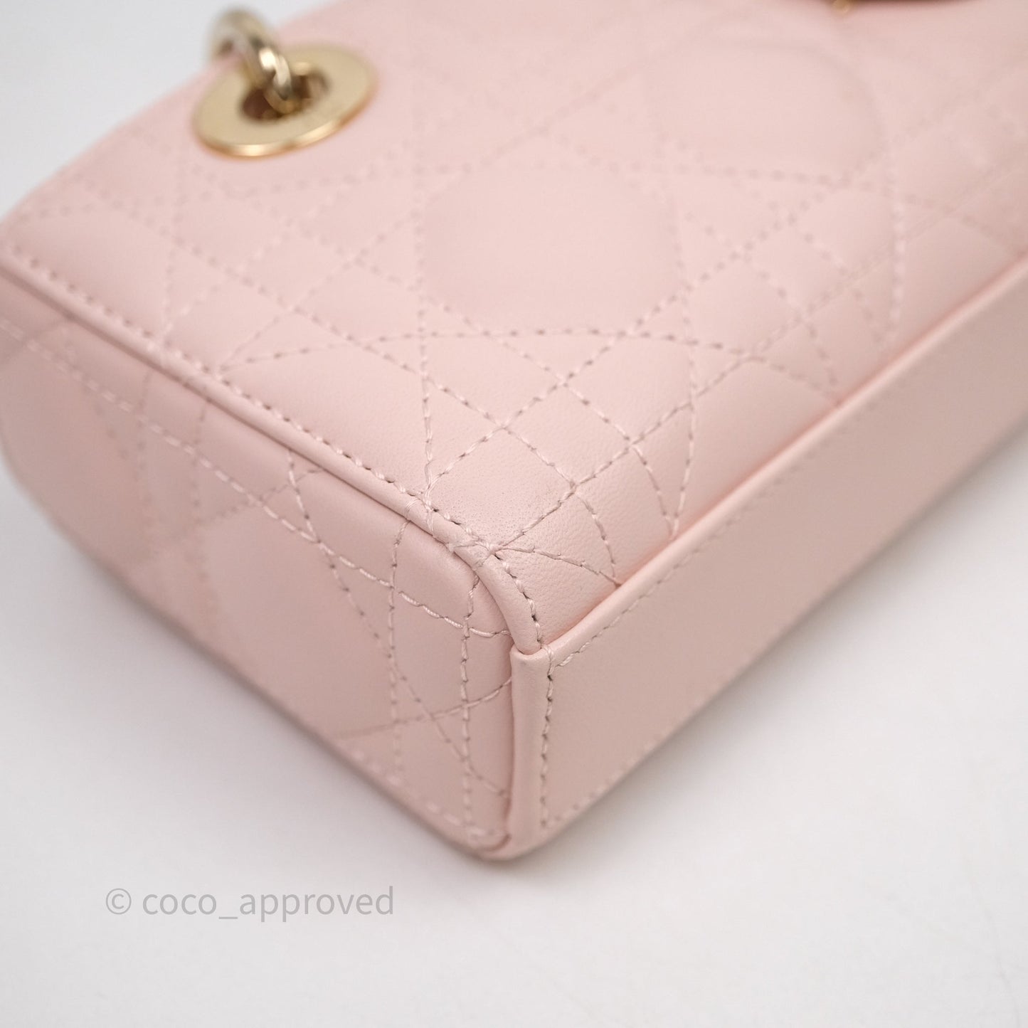 Dior Micro Lady D-Joy Bag Powder Pink Cannage Lambskin