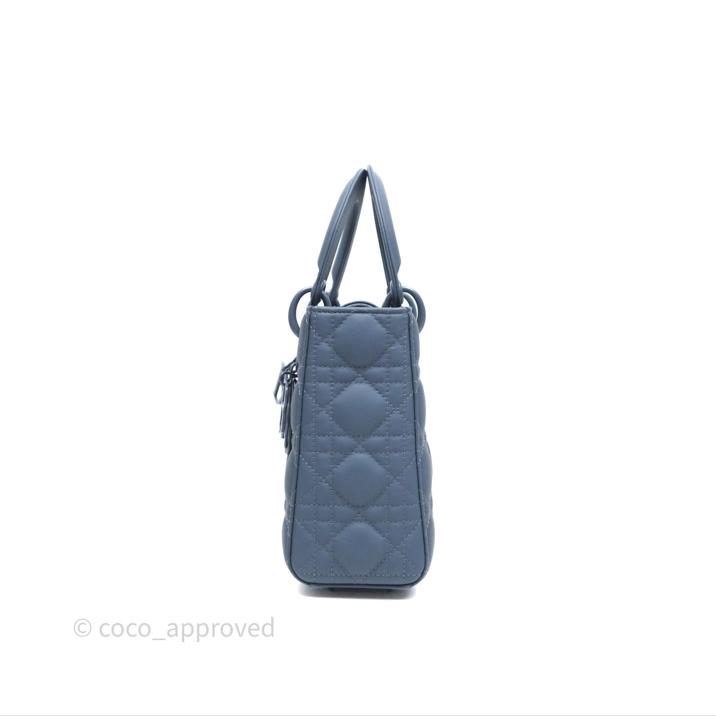 Christian Dior Small My ABCDior Lady Dior UltraMatte Calfskin Cannage Dark Blue
