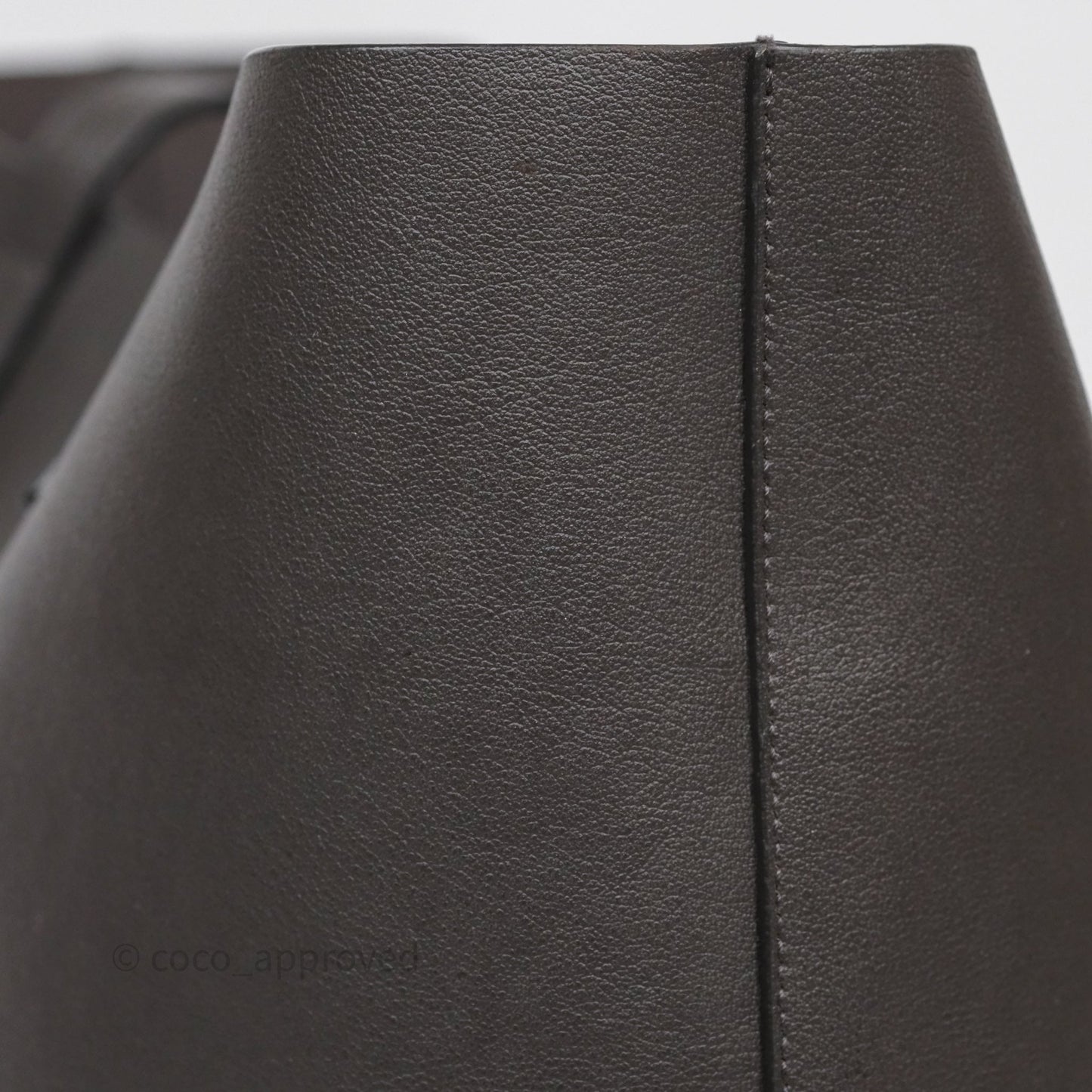 Saint Laurent Large Shopping Tote Dark Grey Calfskin
