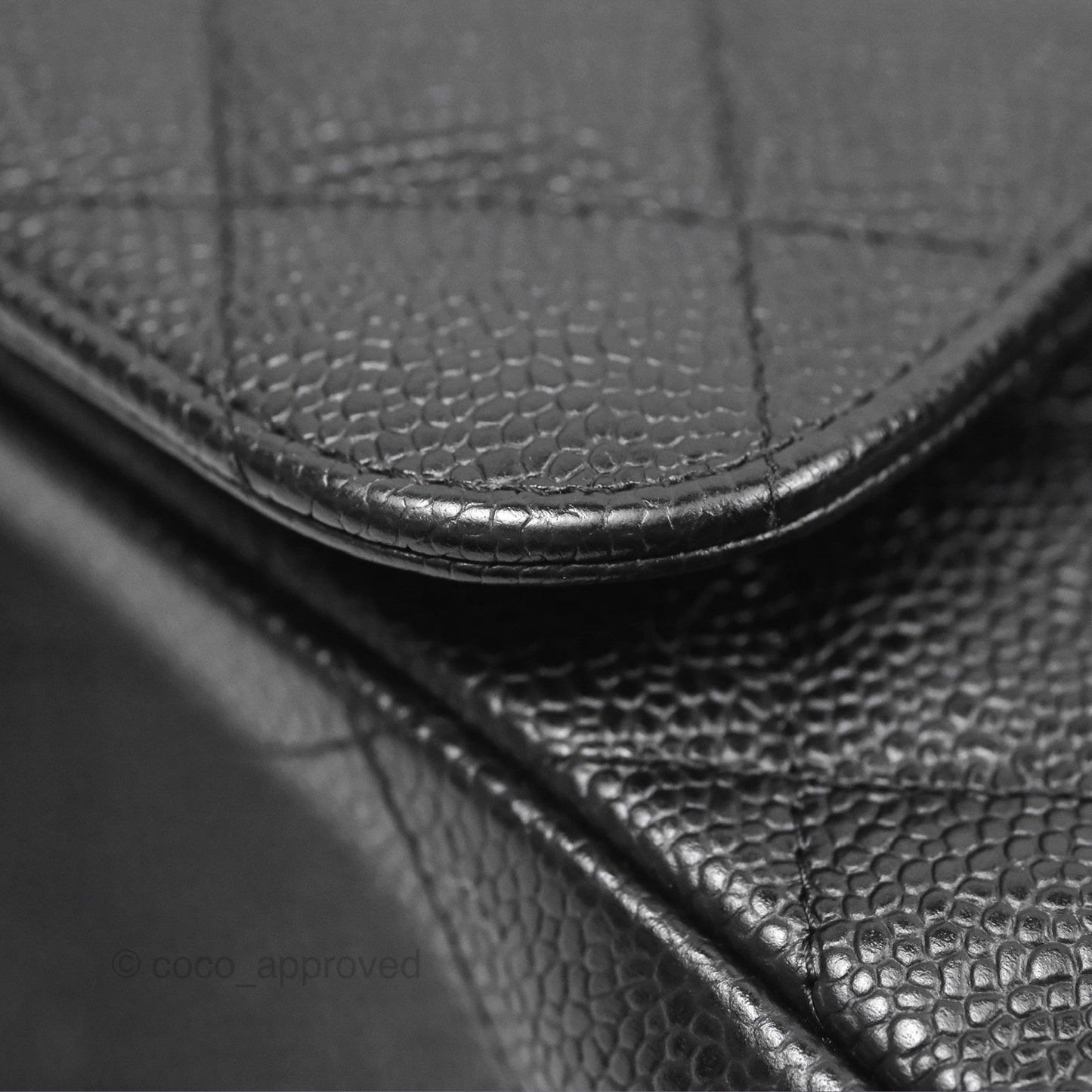 Chanel Jumbo Double Flap Black Caviar Silver Hardware⁣⁣