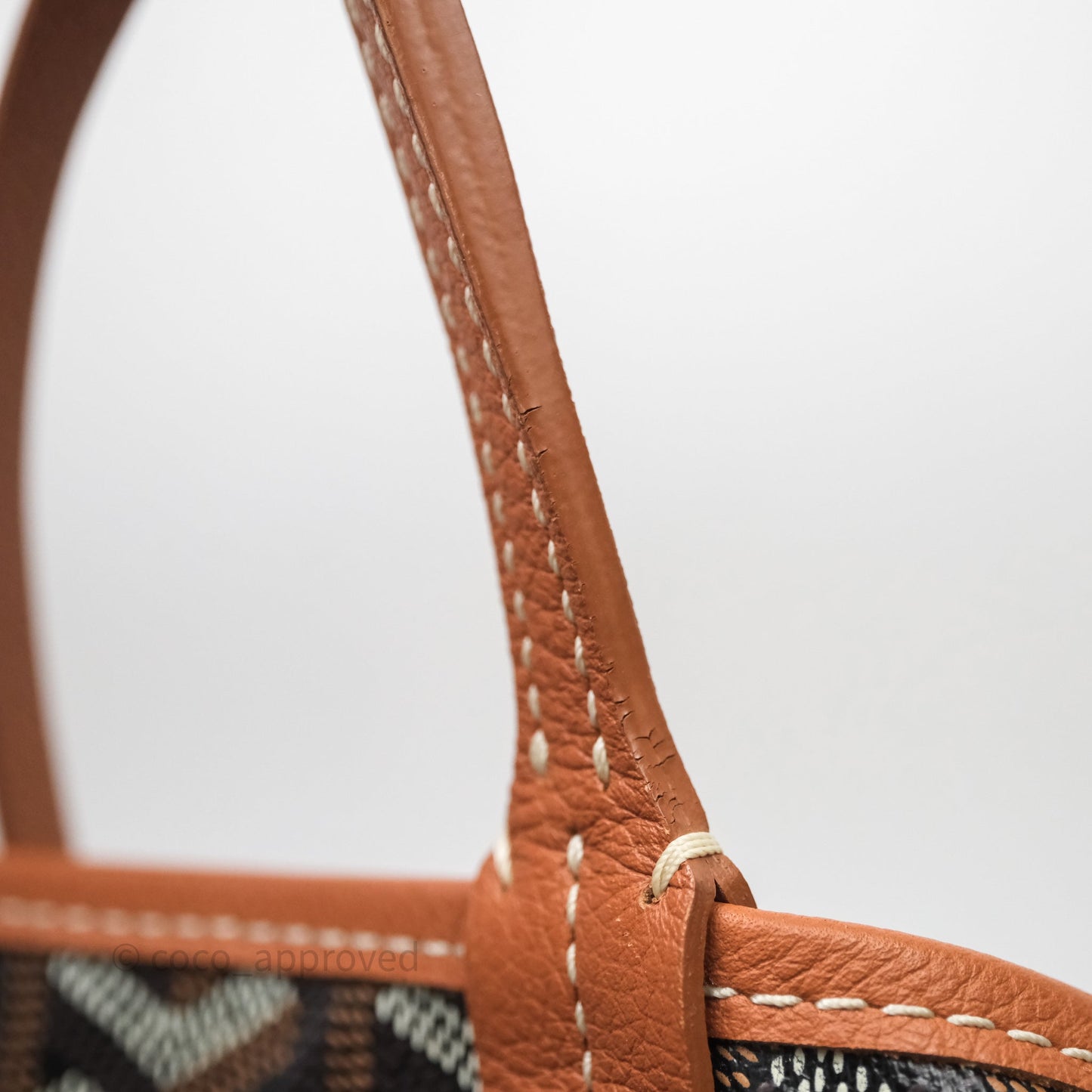 Goyard St Louis Tote GM Tan Black