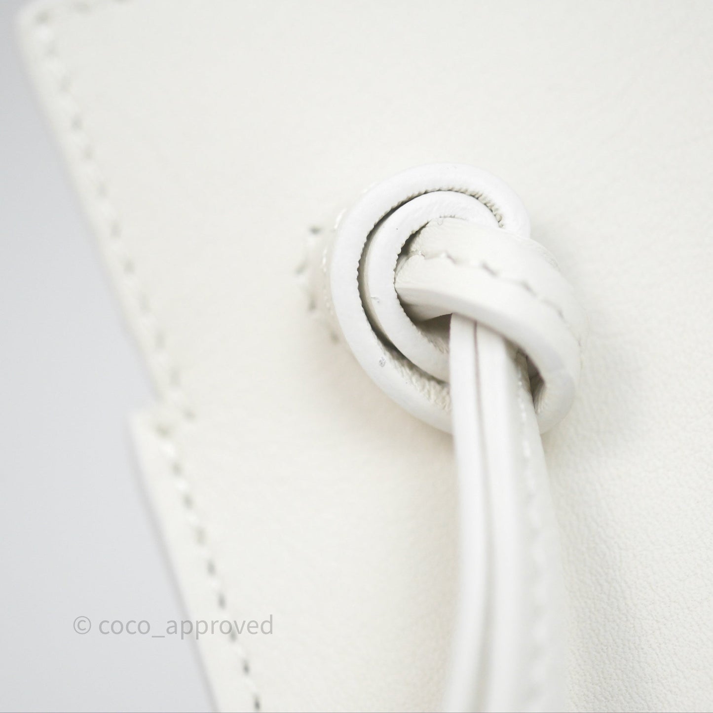 Loewe Dice Pocket in Classic Calfskin White