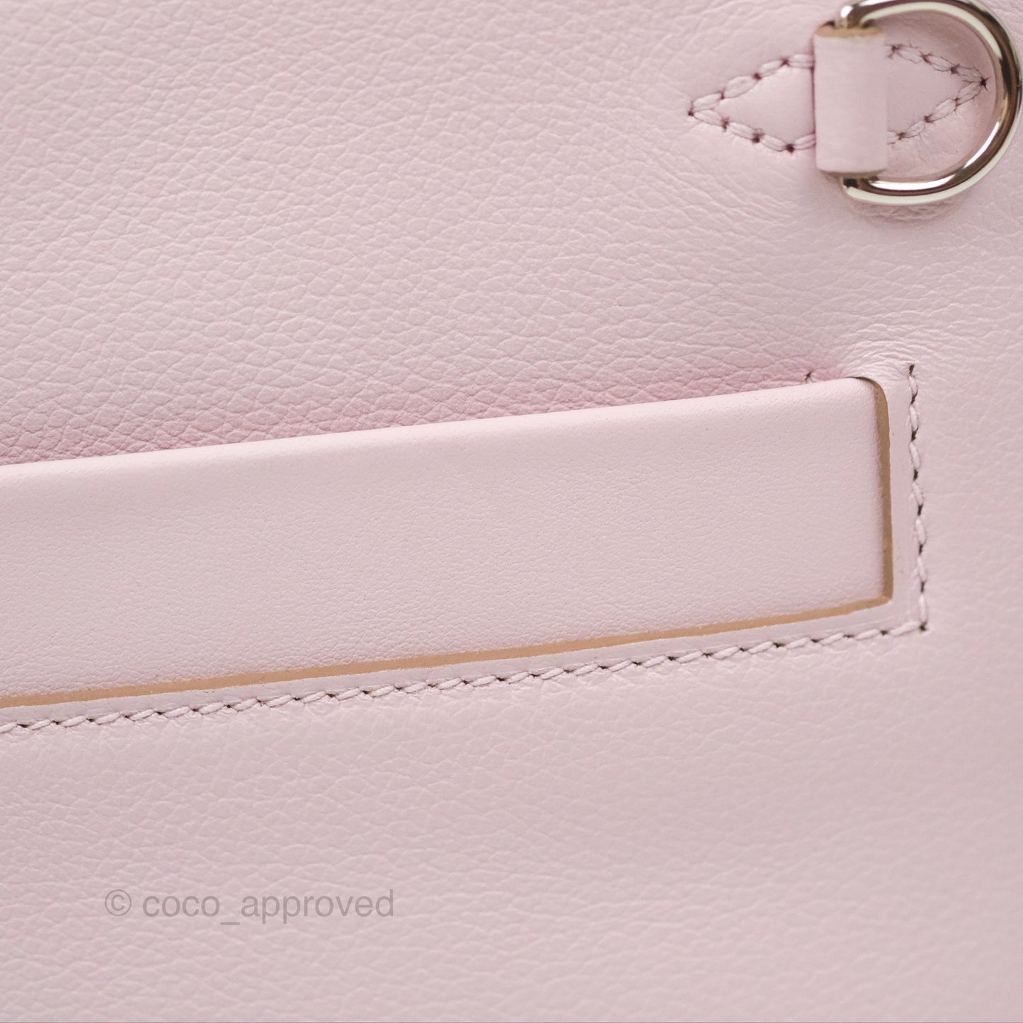 Hermès 24/24 21 Mini Mauve Pale Evercolor/Swift Palladium Hardware