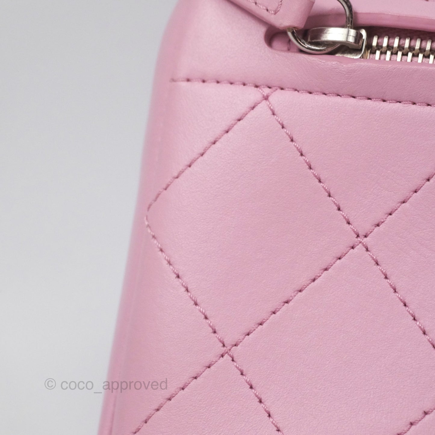 Chanel Stitched Ring My Bag Flap Crossbody Pink Calfskin Silver Hardware