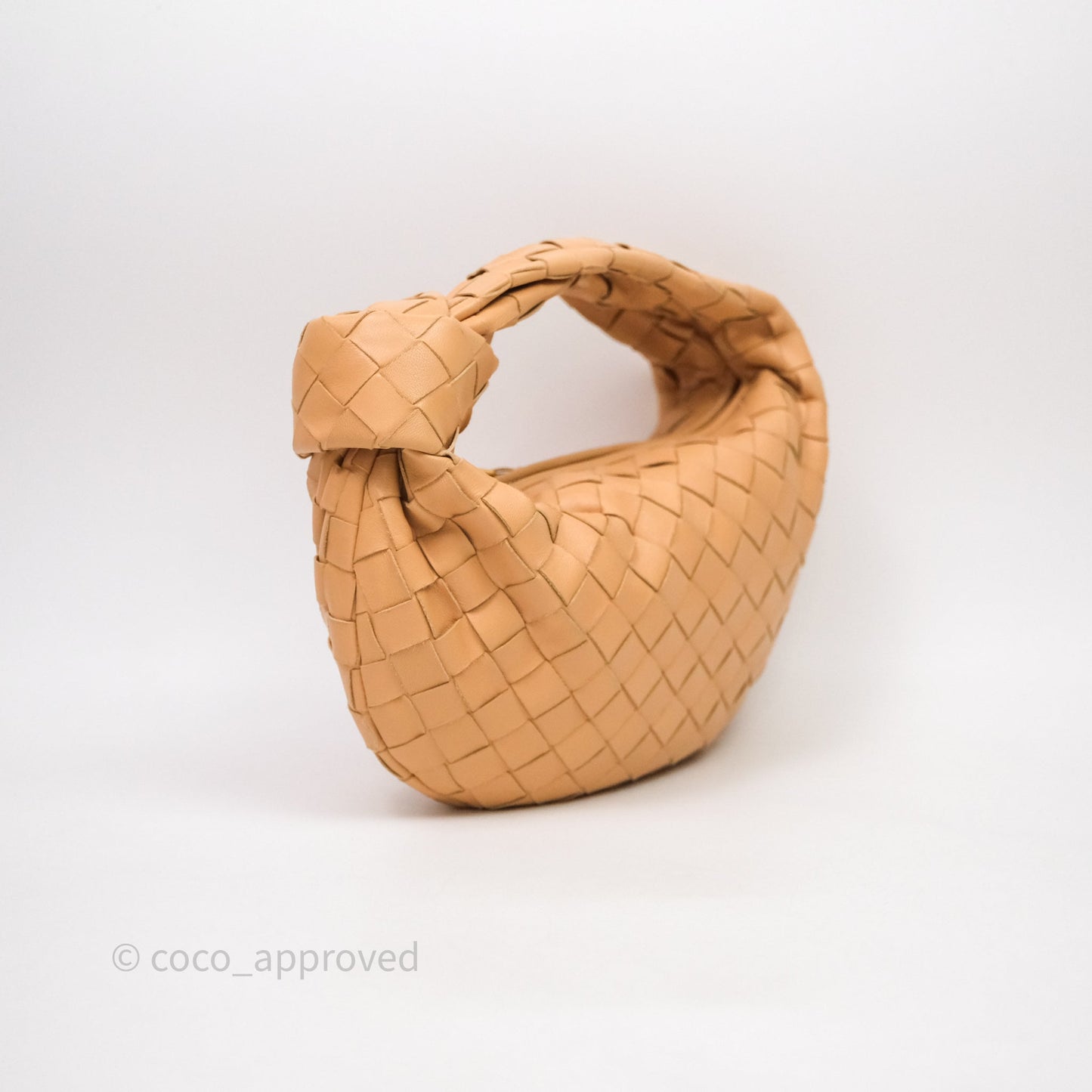Bottega Veneta Mini Jodie Bag Intrecciato Beige Lambskin