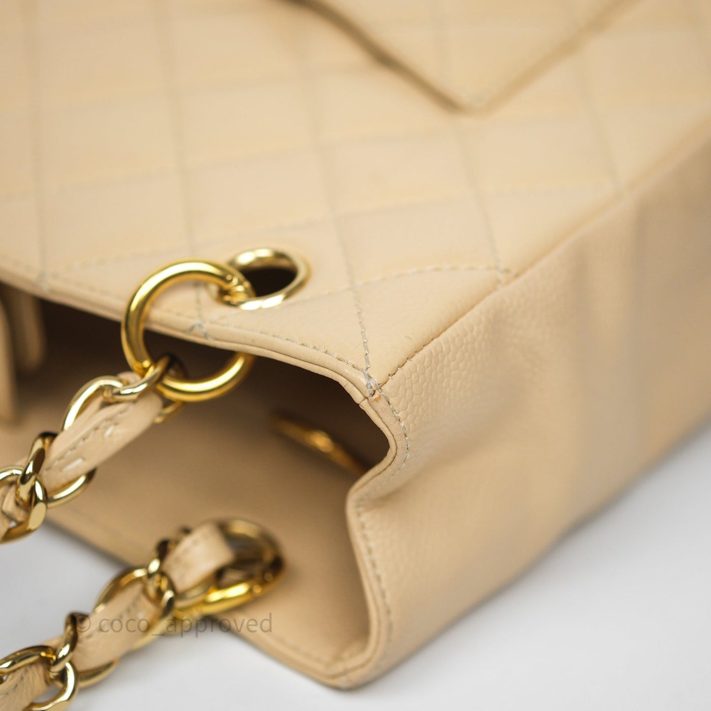 Chanel PST Tote Beige Caviar Gold Hardware