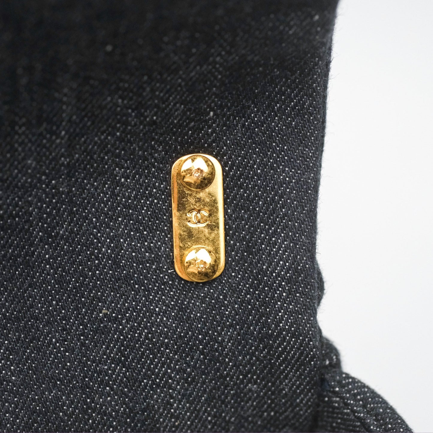 Chanel Medium Funky Town Flap Denim Aged Gold Hardware 22S