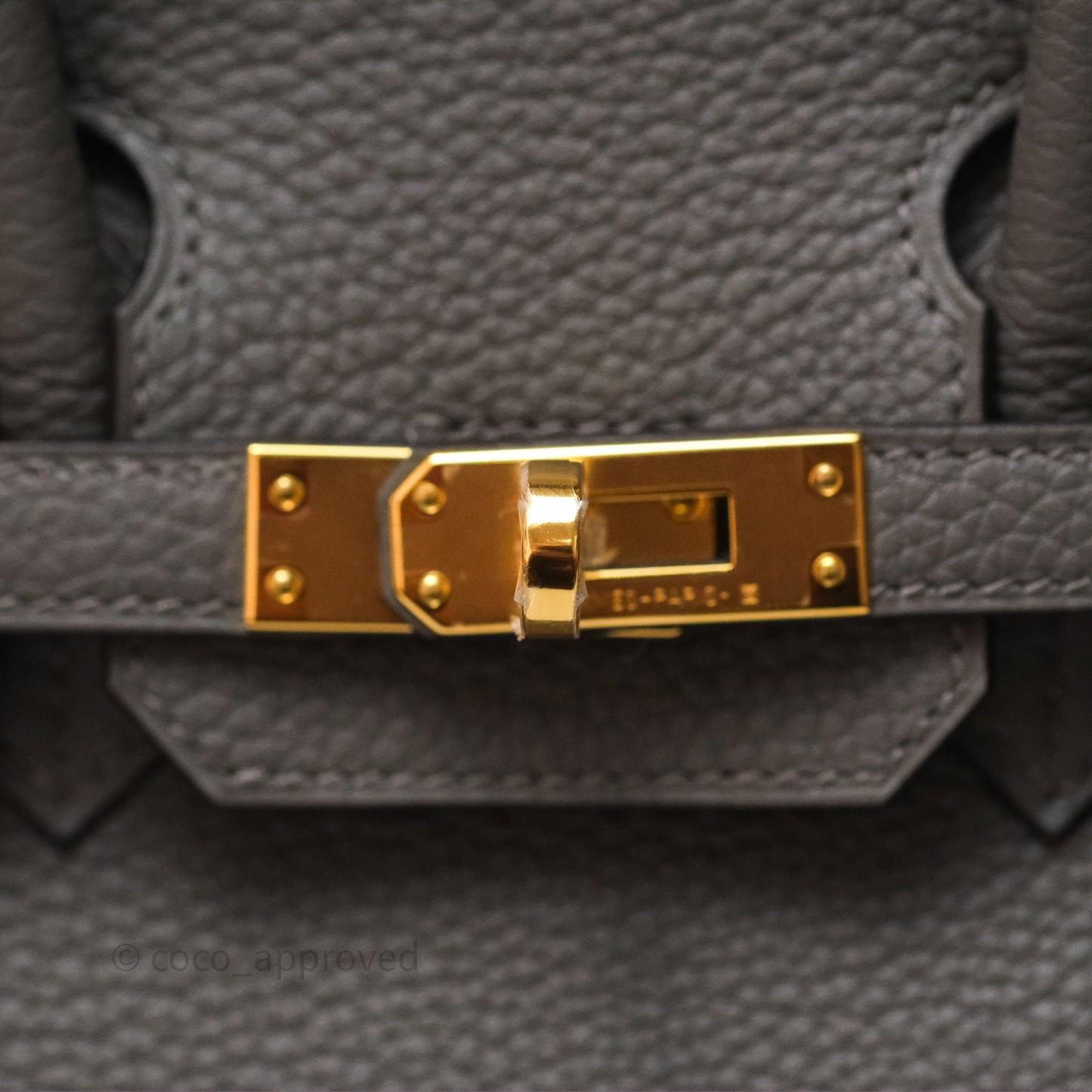 Hermès Birkin 25 Retourne Gris Meyer 0L Togo Gold Hardware