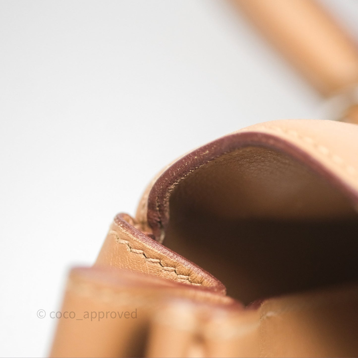 Hermès Kelly 35 Retourne Chai 0M Evercolor Palladium Hardware