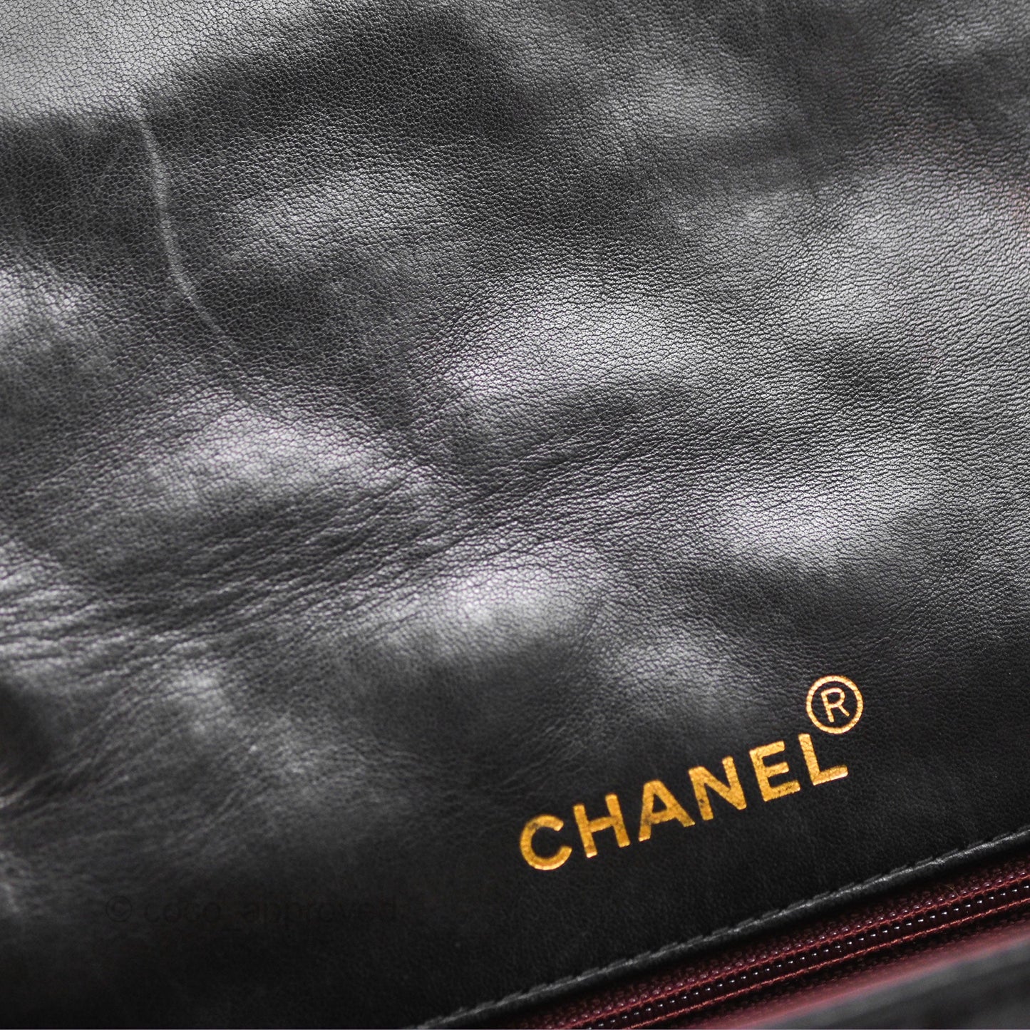 Chanel Vintage Medium Classic Diana Flap Bag Black Lambskin 24K Gold Hardware