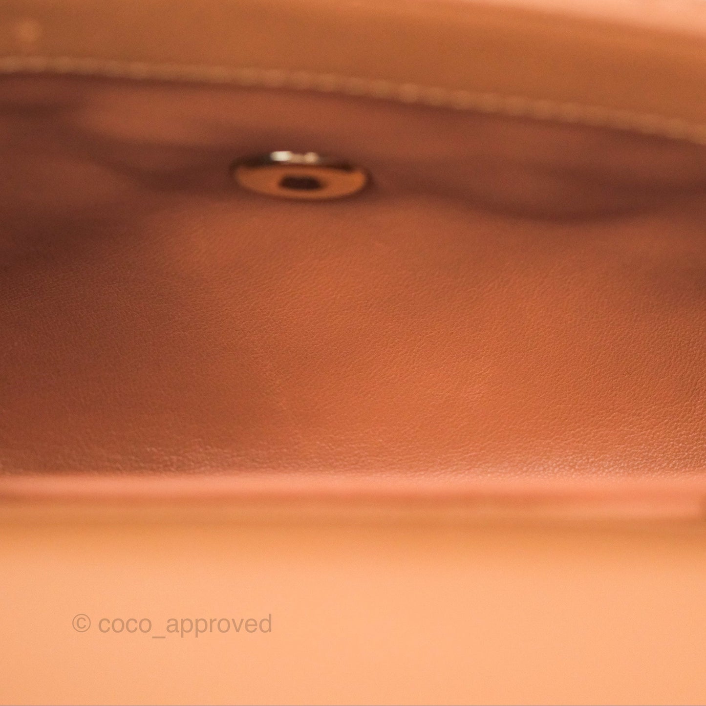 Chanel Small Coco Handle Quilted Dark Beige Caviar Gold Hardware