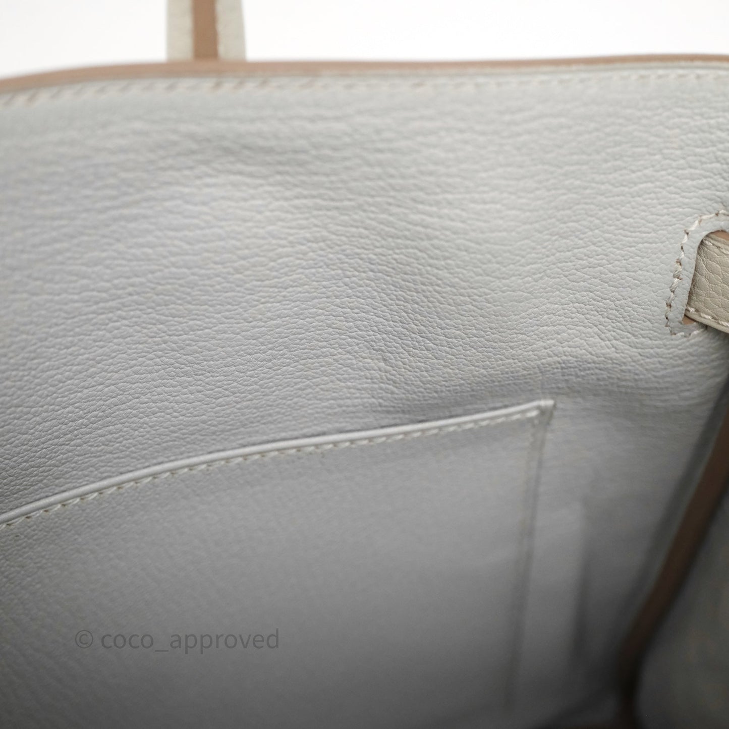 Hermès Birkin 30 Retourne Gris Perle 80 Togo Gold Hardware