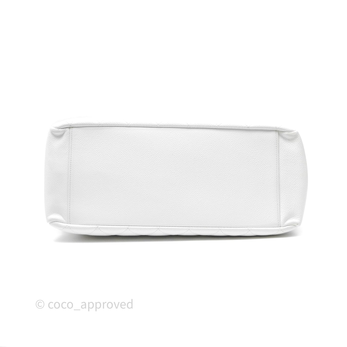 Chanel GST White Caviar Silver Hardware