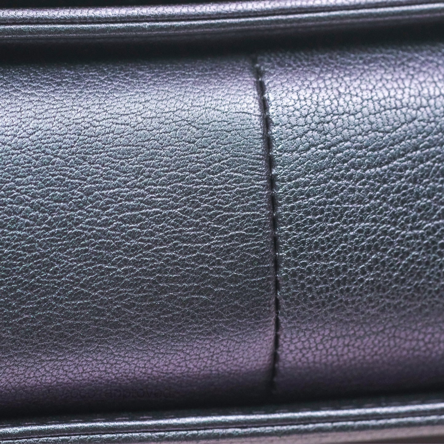 Chanel Medium Boy Quilted Iridescent Purple Goatskin Rainbow Hardware