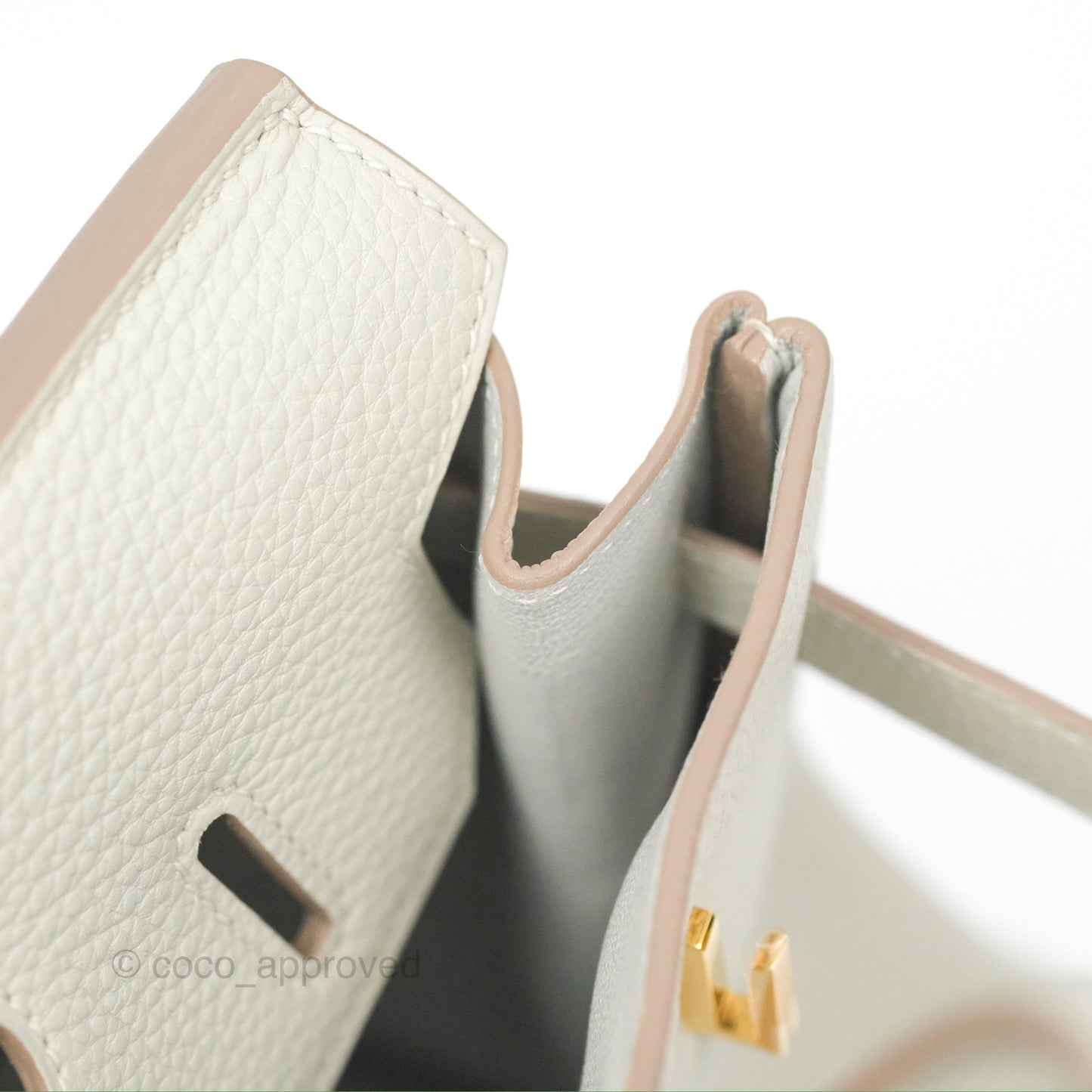 Hermès Retourne Birkin 30 Gris Perle 80 Togo Gold Hardware