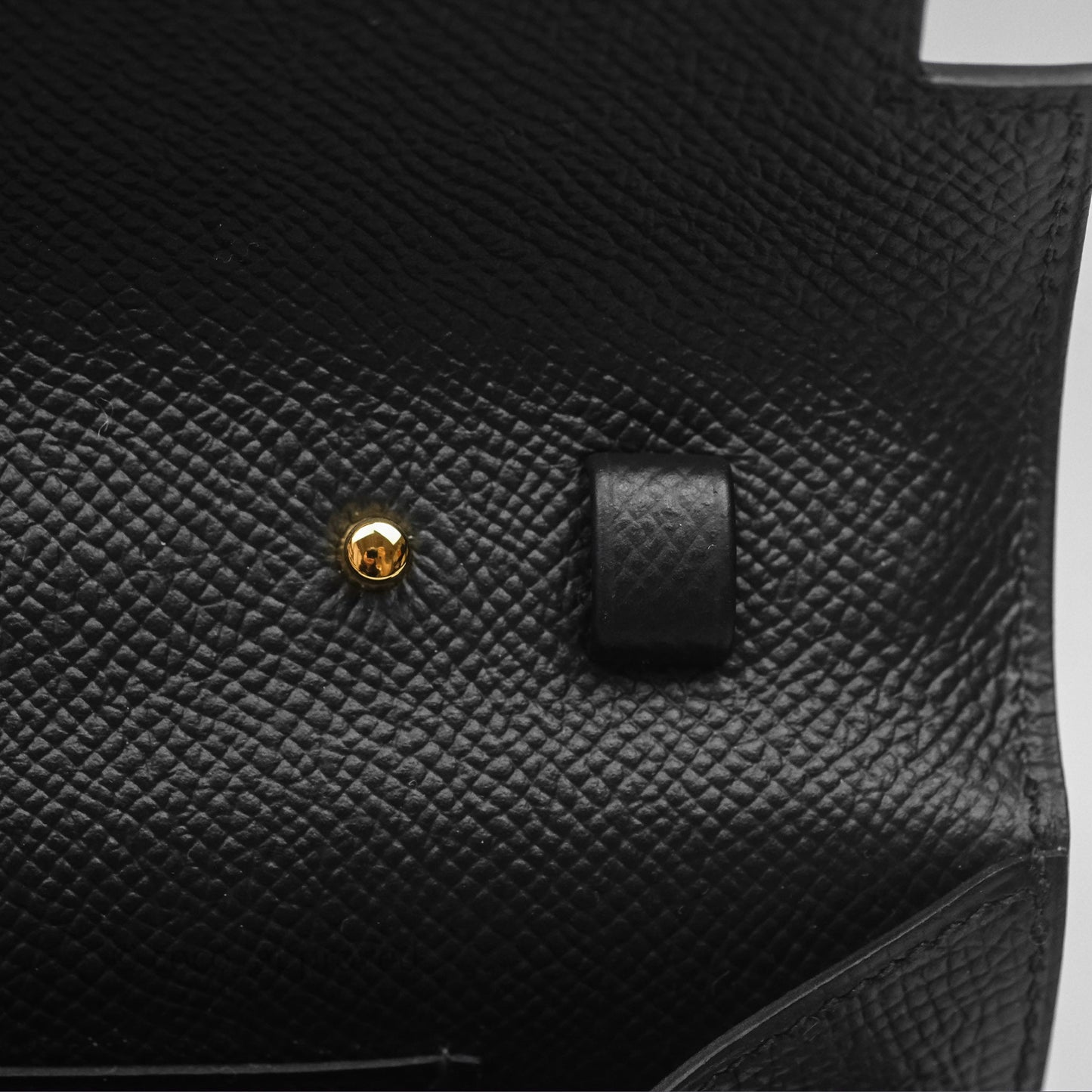 Hermès Kelly To Go Wallet Noir 89 Black Epsom Gold Hardware