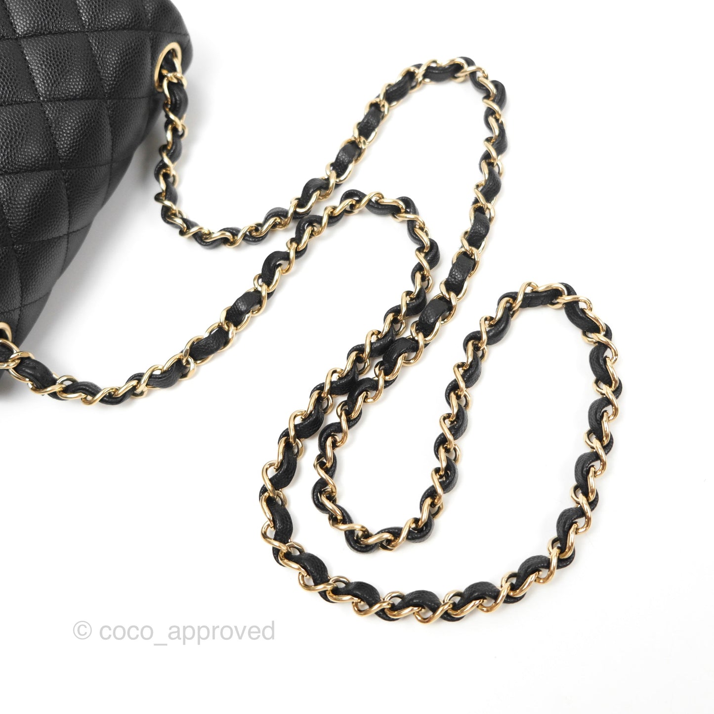 Chanel Quilted Mini Square Flap Black Caviar Gold Hardware