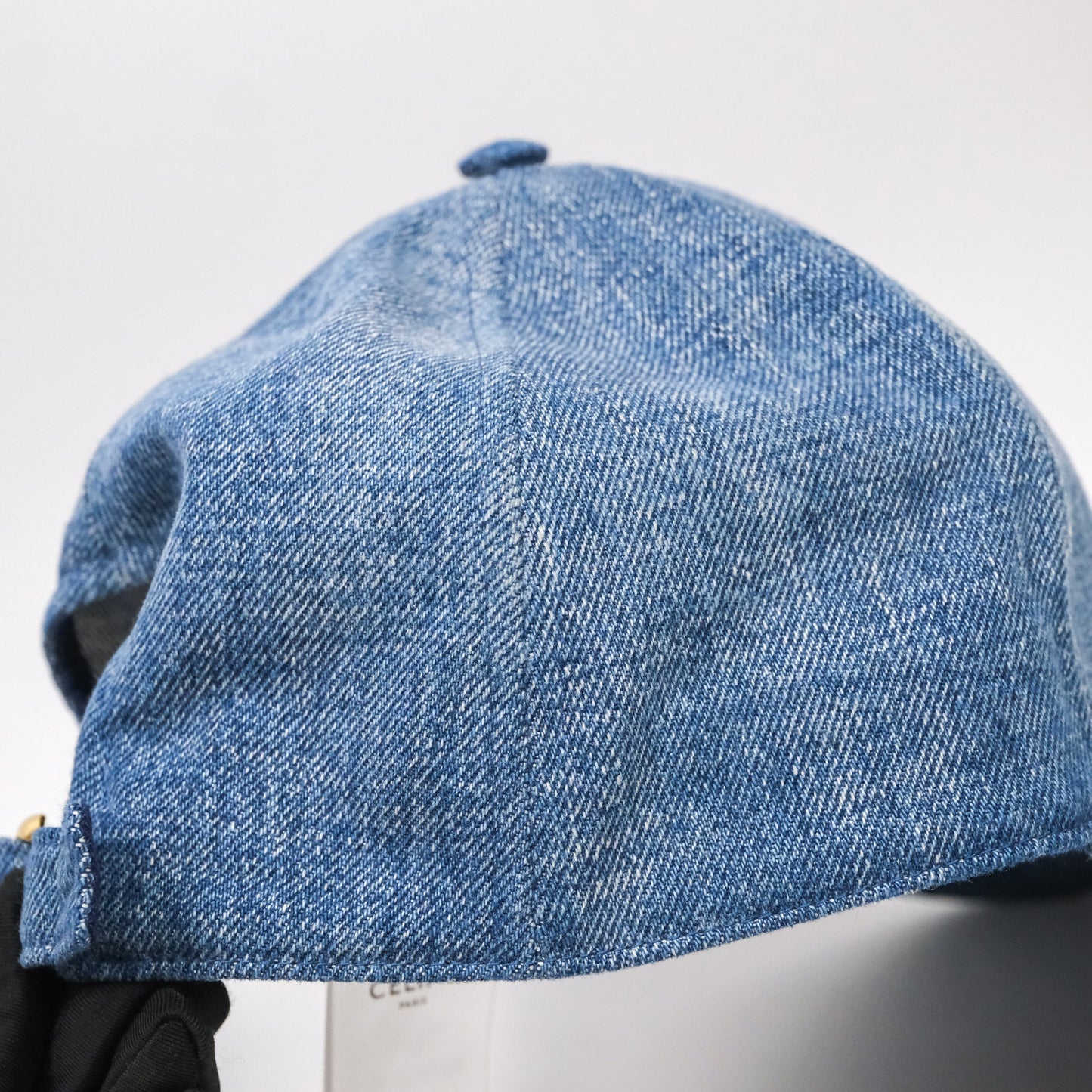 Celine Baseball Cap Cotton Triomphe Denim
