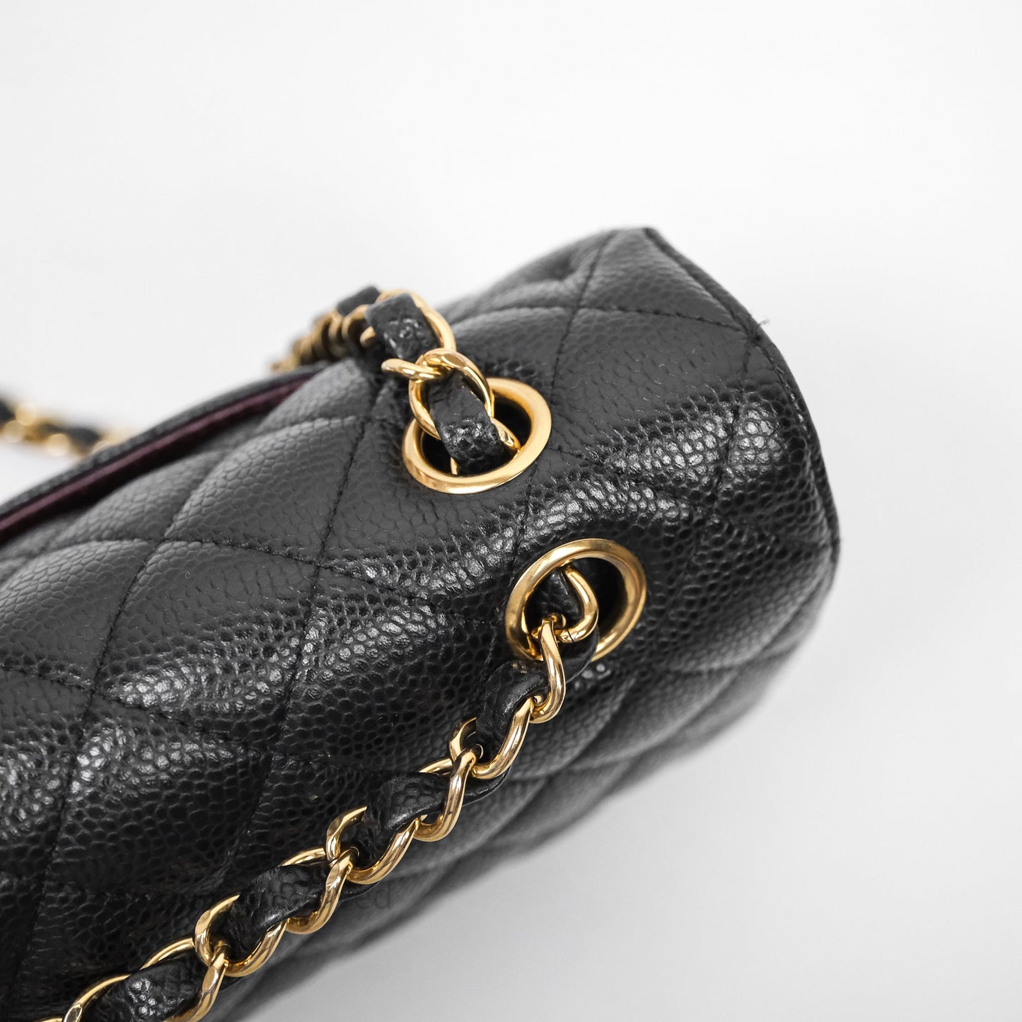 Chanel Classic M/L Medium Flap Quilted Black Caviar Gold Hardware