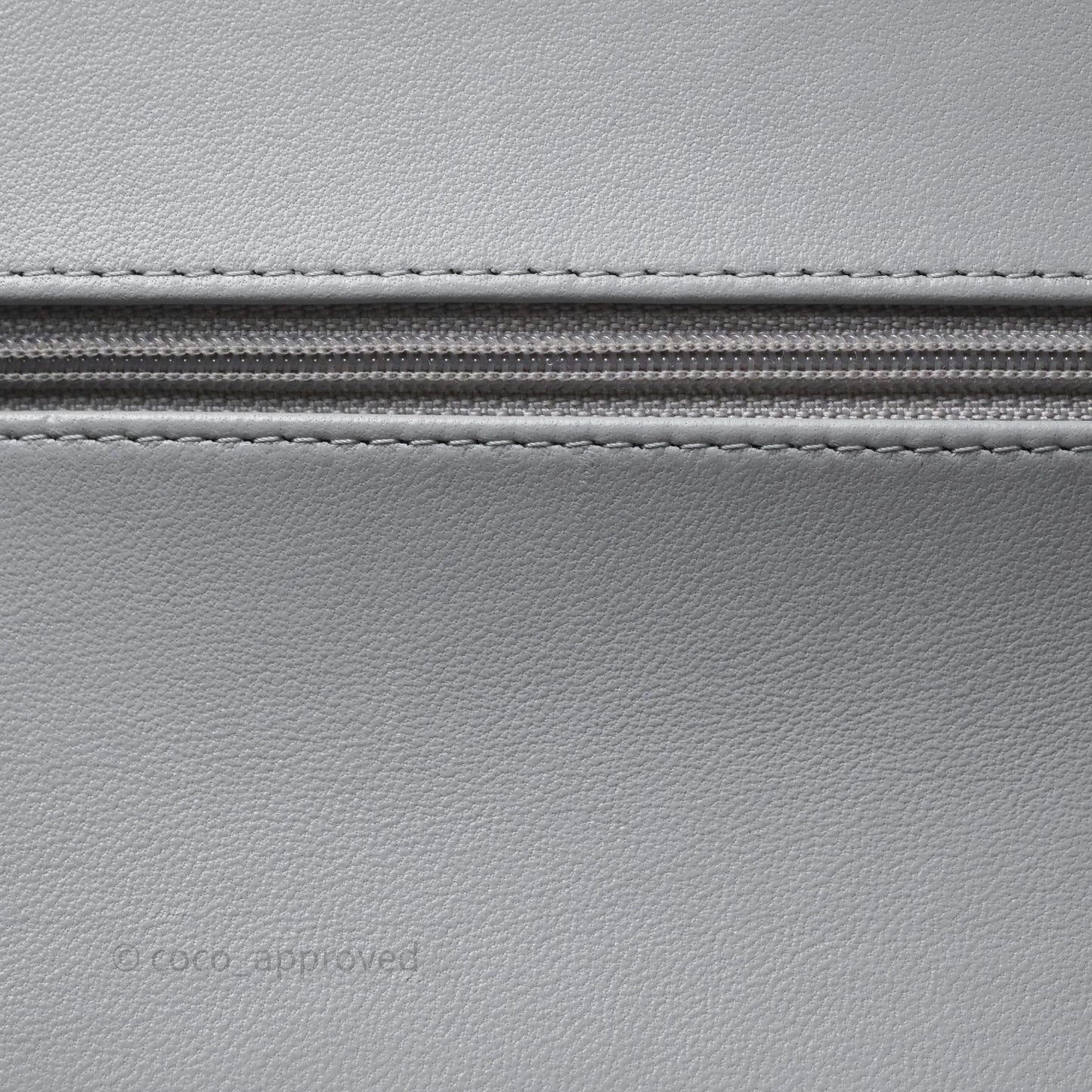 Chanel Classic Small Flap Chevron Grey Lambskin Gold Hardware