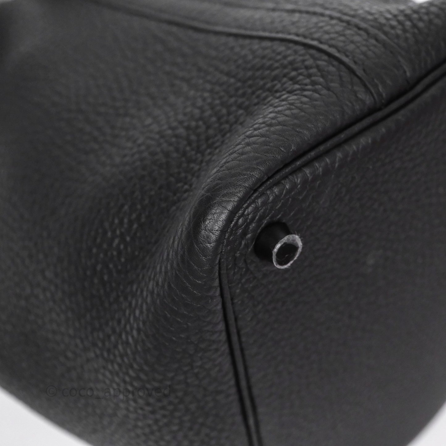 Hermès Picotin 18 Black Noir 89 Clemence So Black Hardware