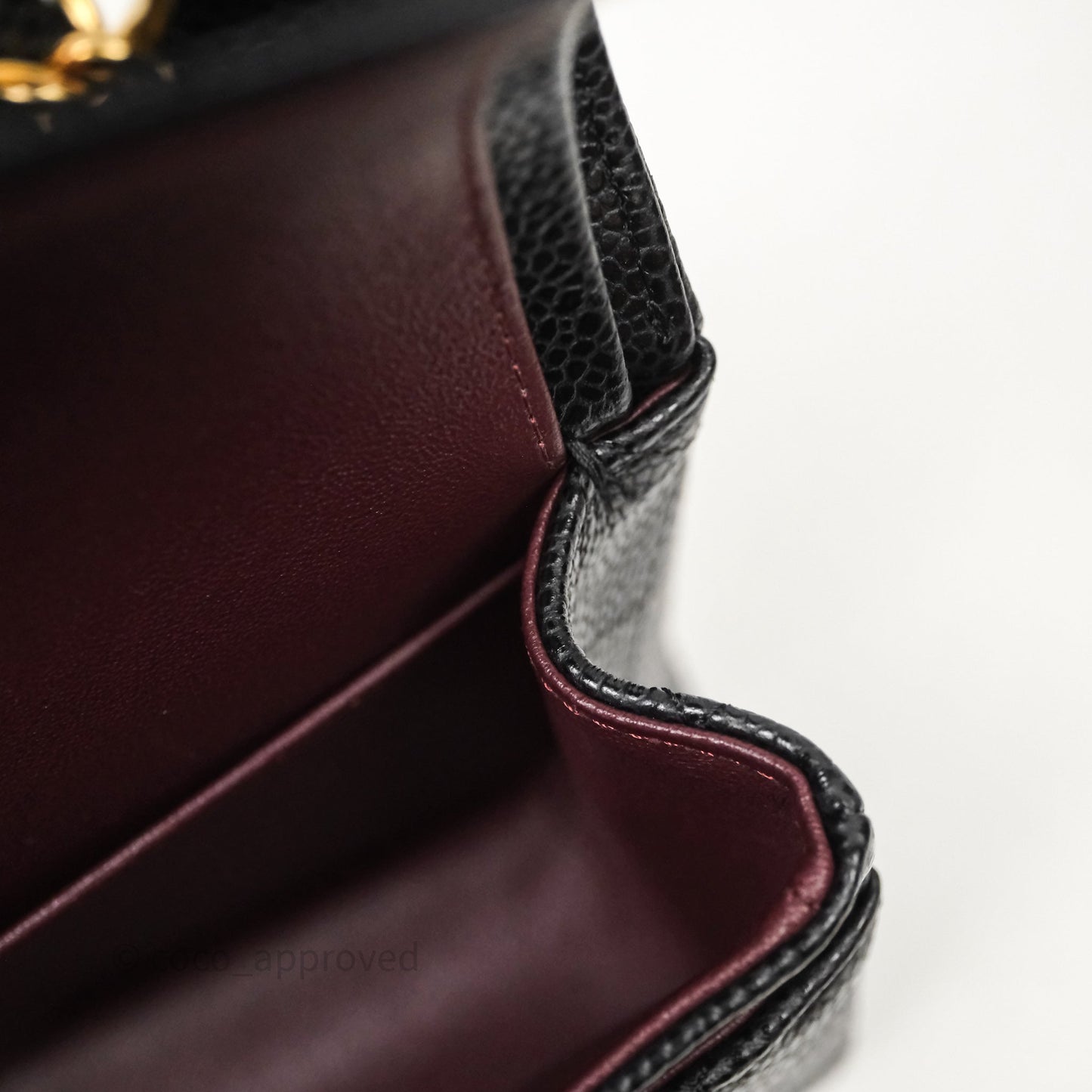 Chanel Small Classic Flap Quilted Black Caviar Gold Hardware
