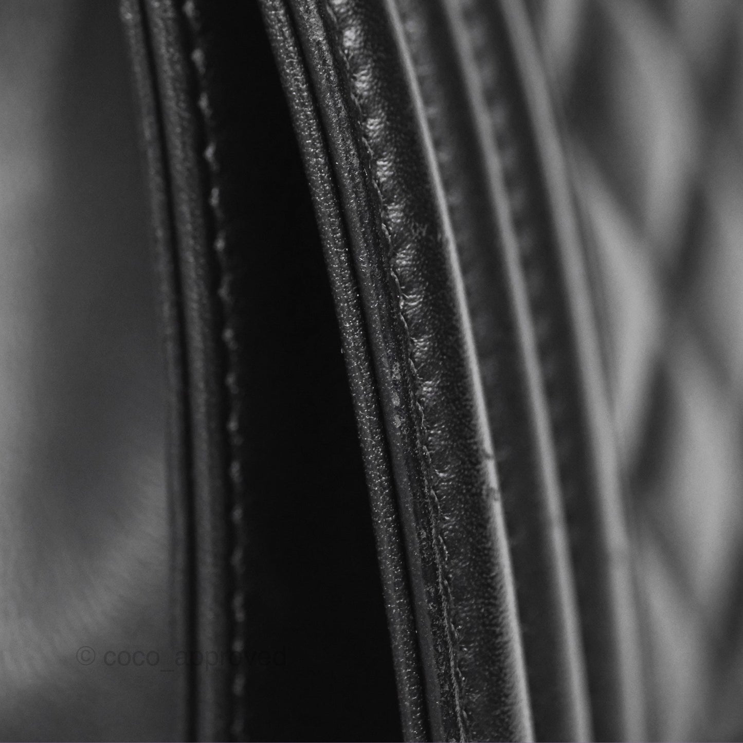Chanel Small Boy Black Calfskin Ruthenium Hardware