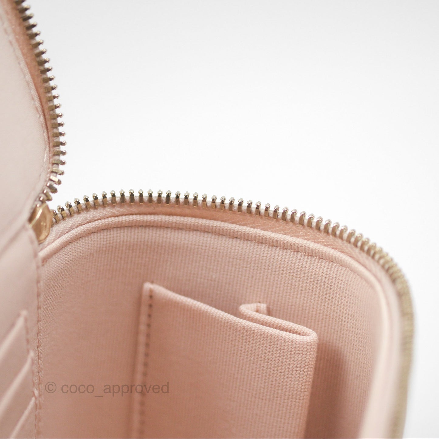 Chanel Vanity with Classic Chain Light Beige Caviar Gold Hardware 22C