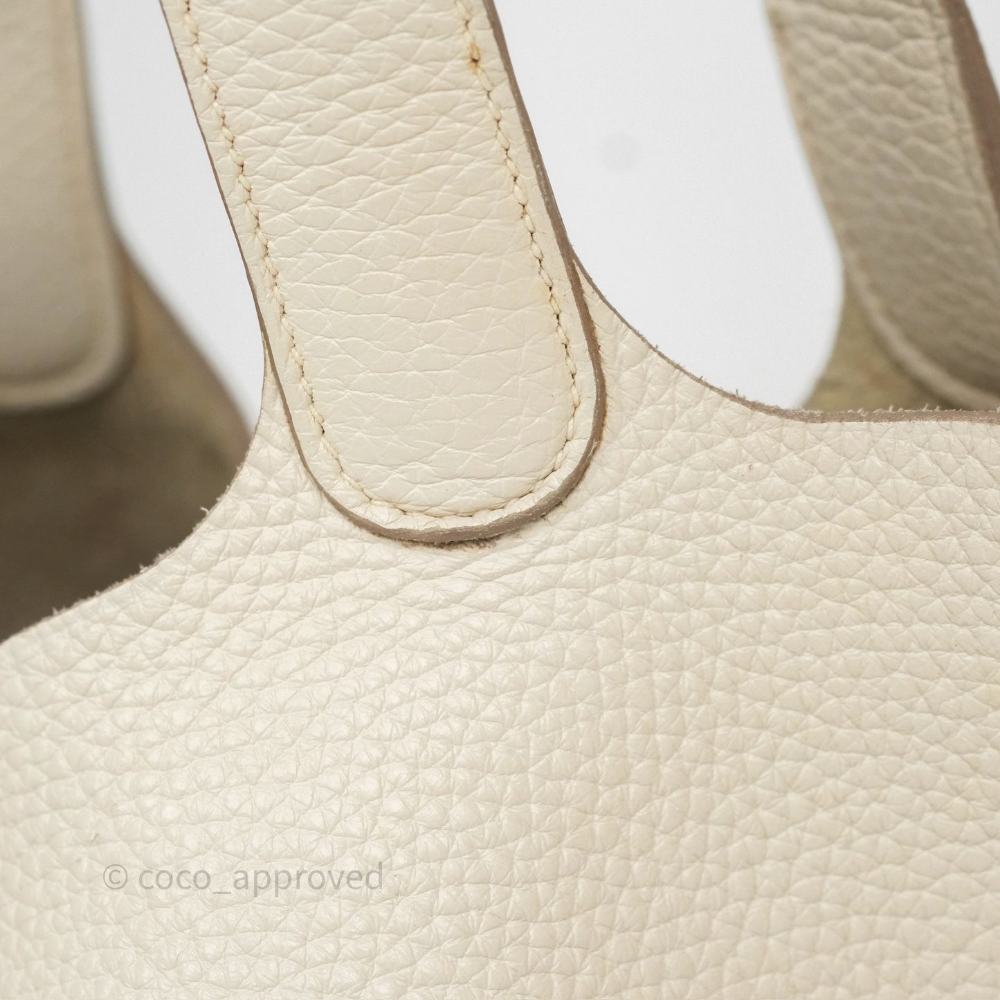 Hermès Picotin 22 Beton Clemence Palladium Hardware