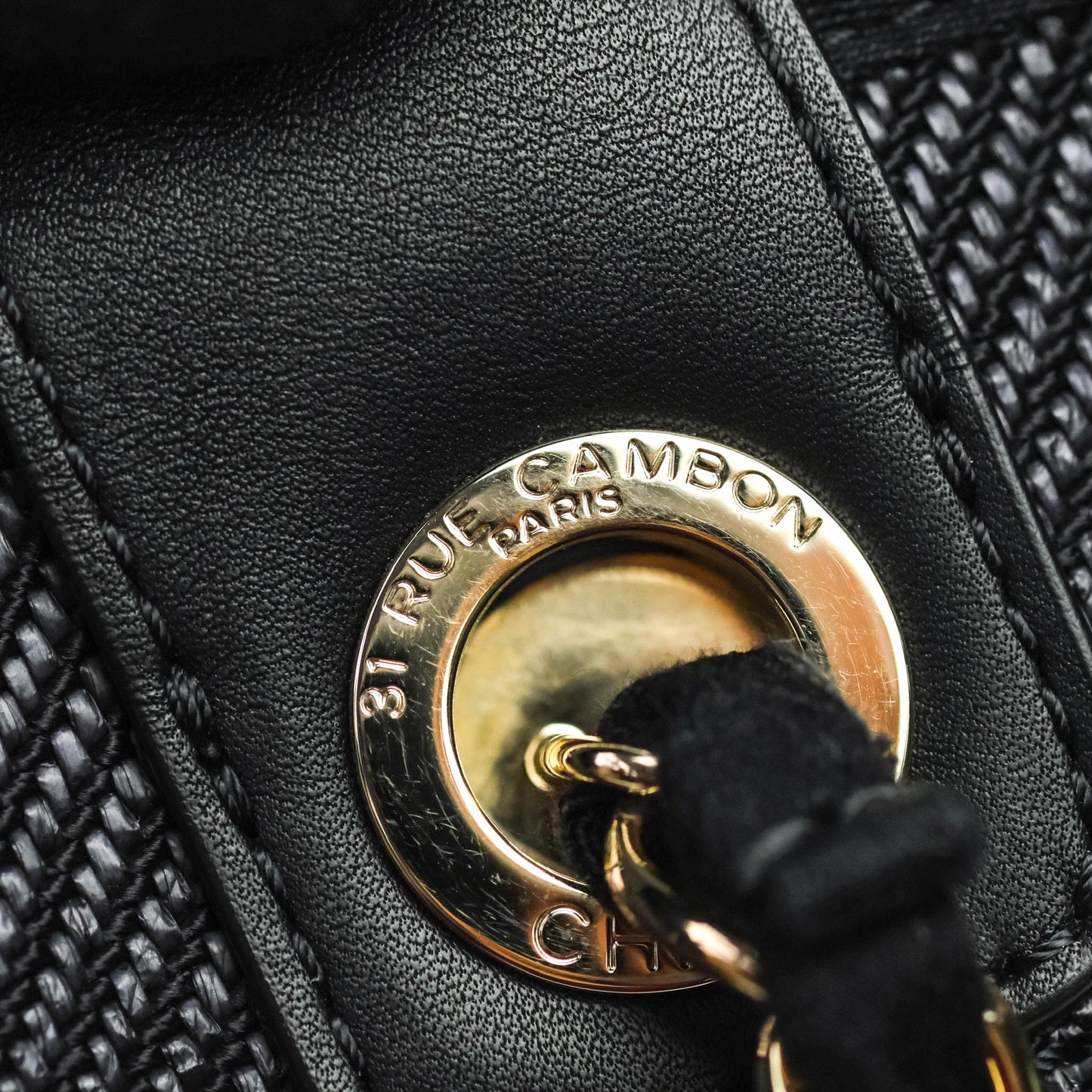 Chanel Large Deauville Charcoal Grey Canvas