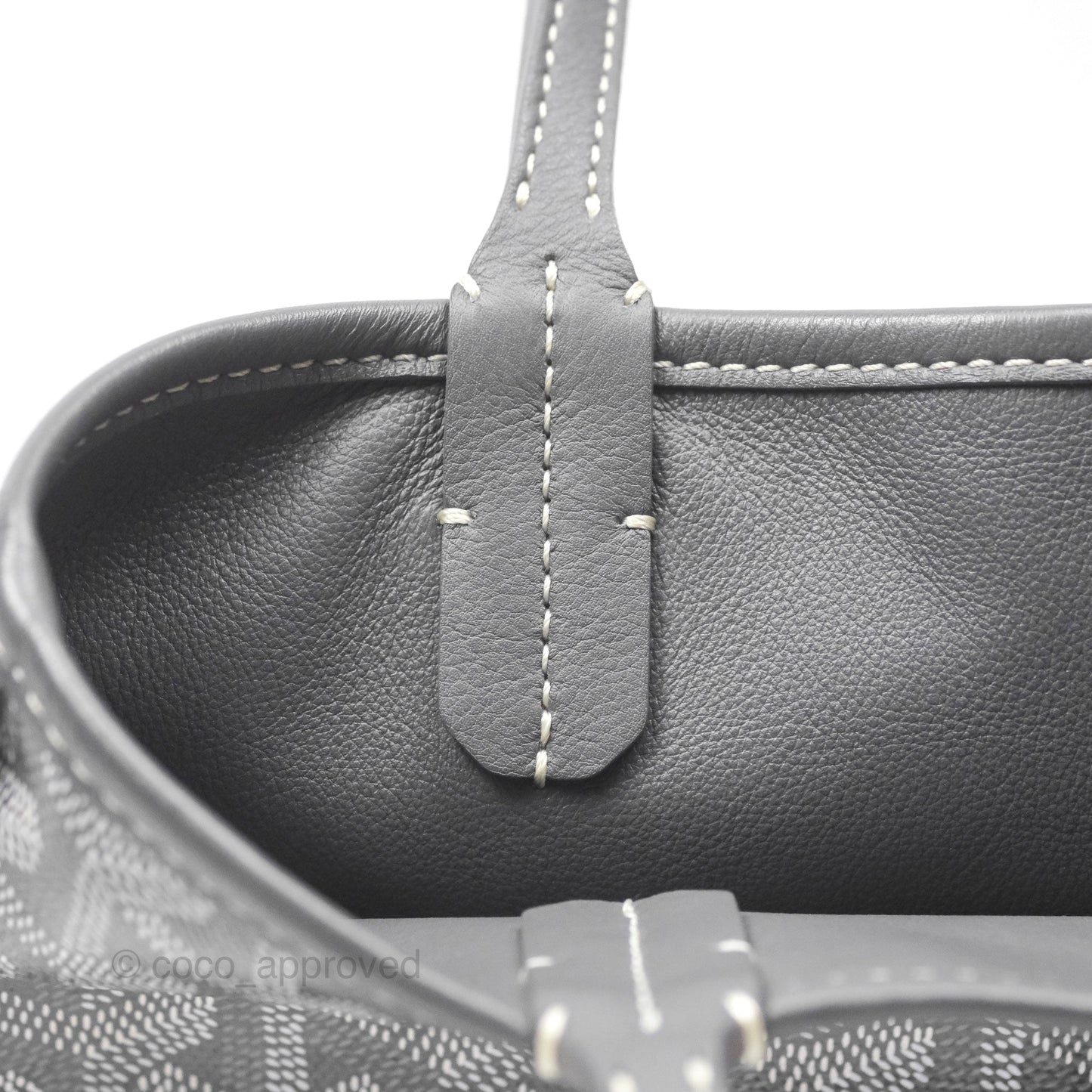 Goyard Anjou Mini Bag Goyardine Canvas Grey