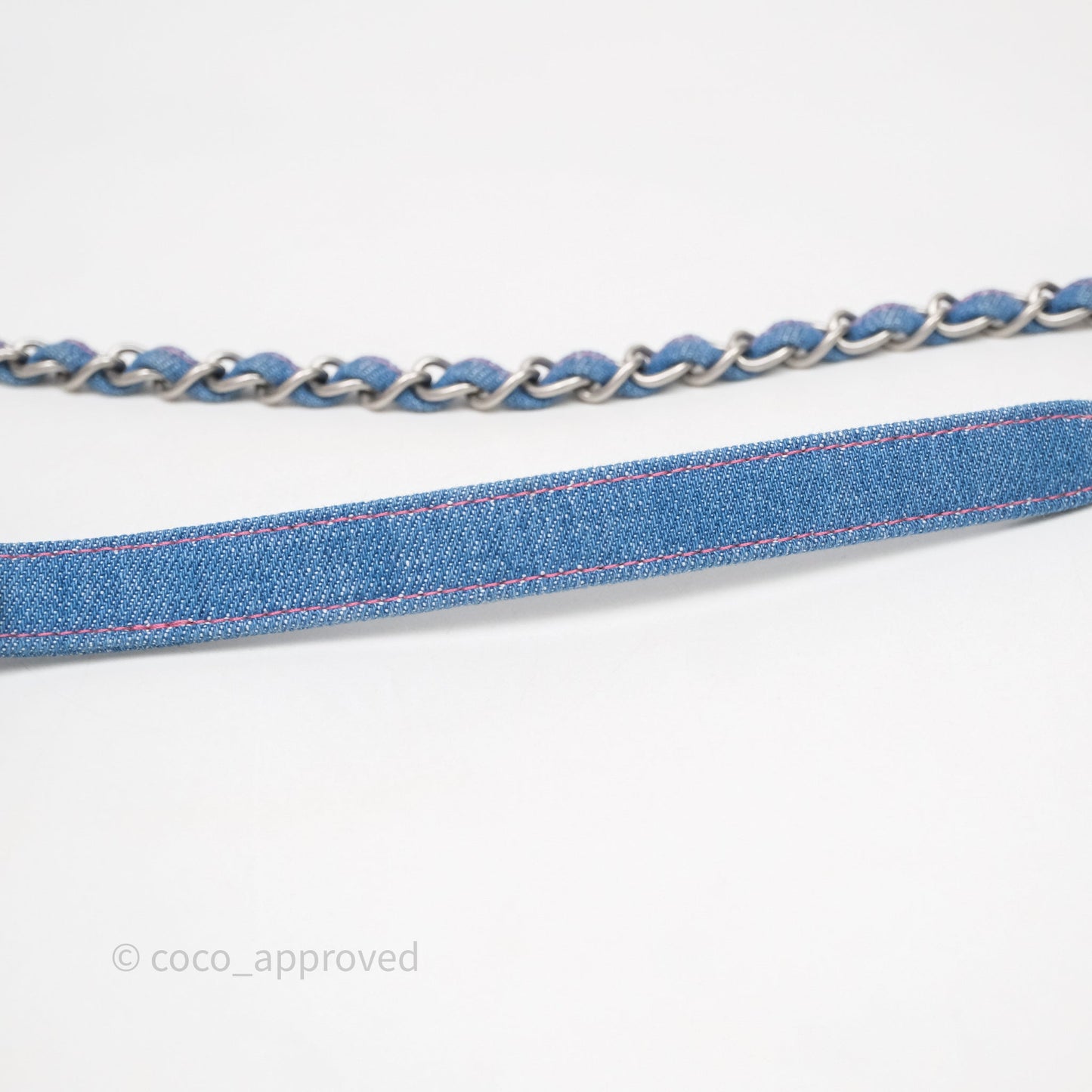 Chanel Coco Beach Flap Bag Denim Silver Hardware