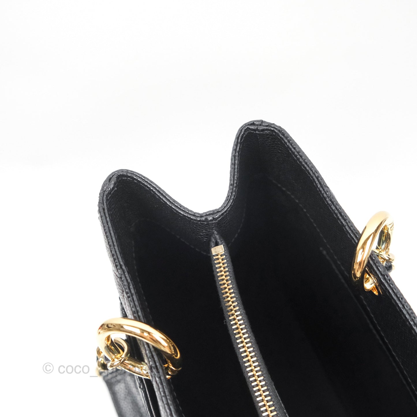 Chanel GST Black Caviar Gold Hardware