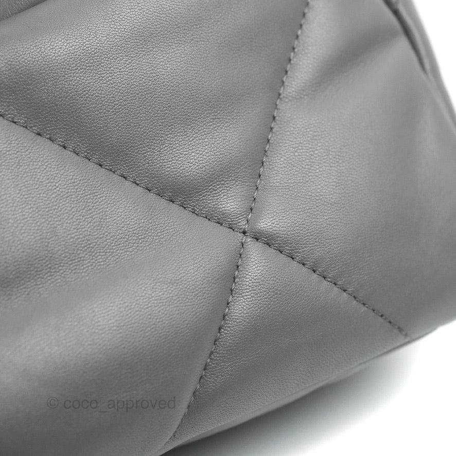 Chanel 19 Small Dark Grey Lambskin Mixed Hardware