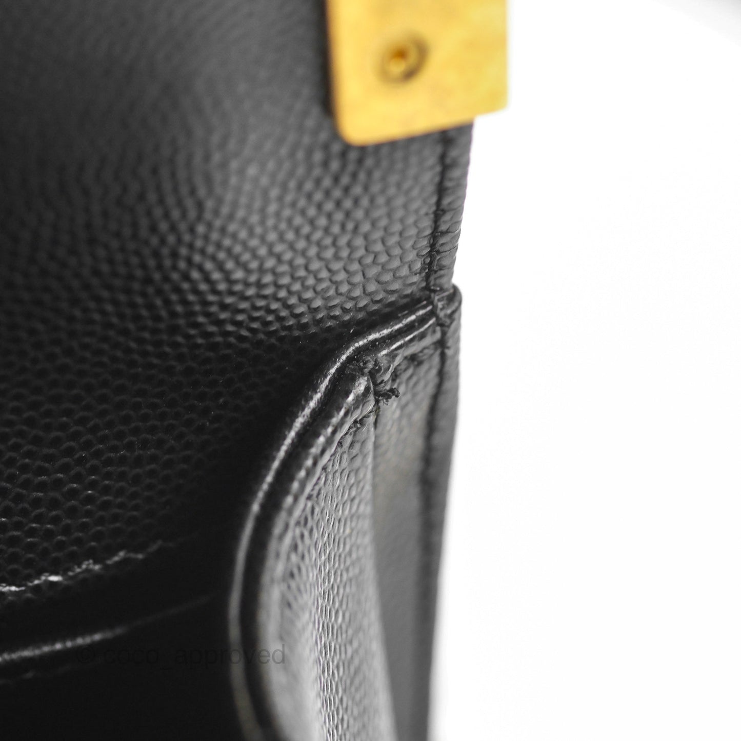 Chanel Small Boy Black Caviar Gold Hardware