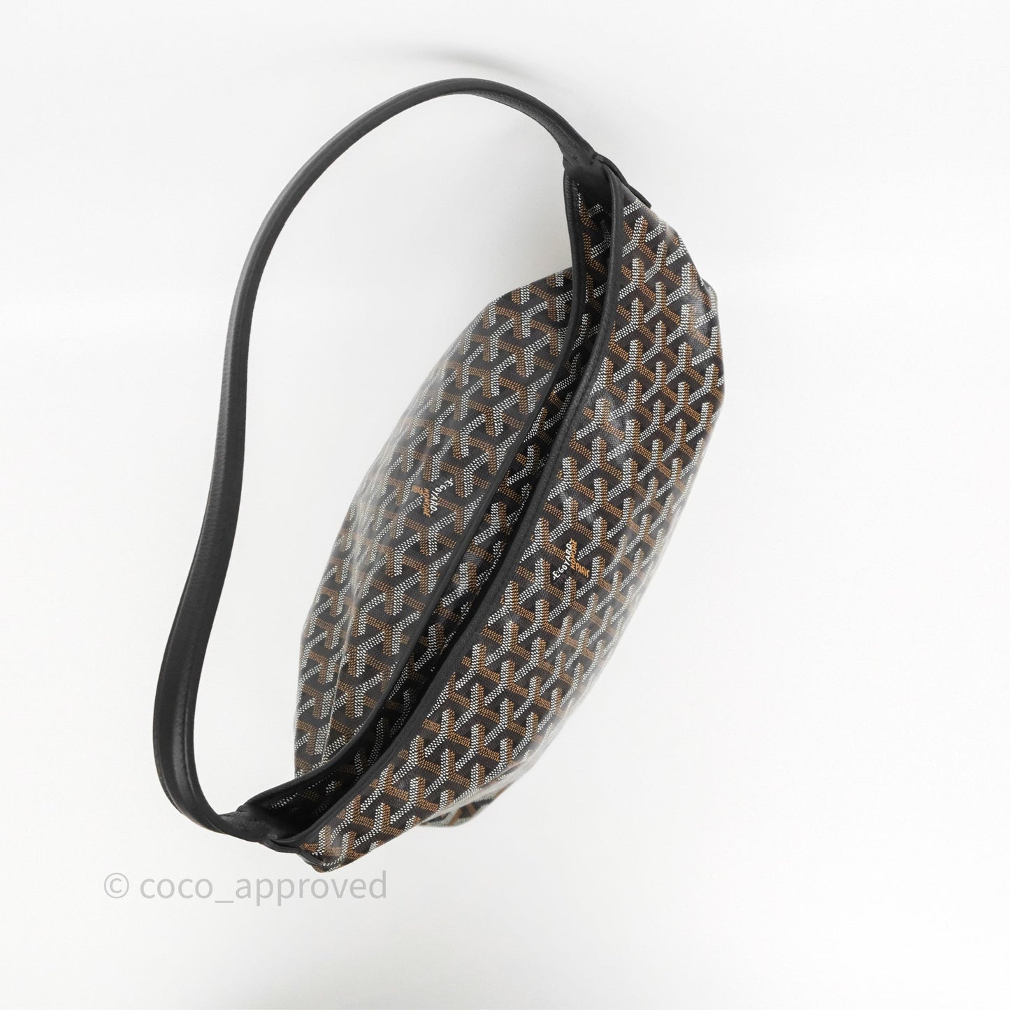 Goyard Bohème Hobo Bag Black Goyardine Canvas