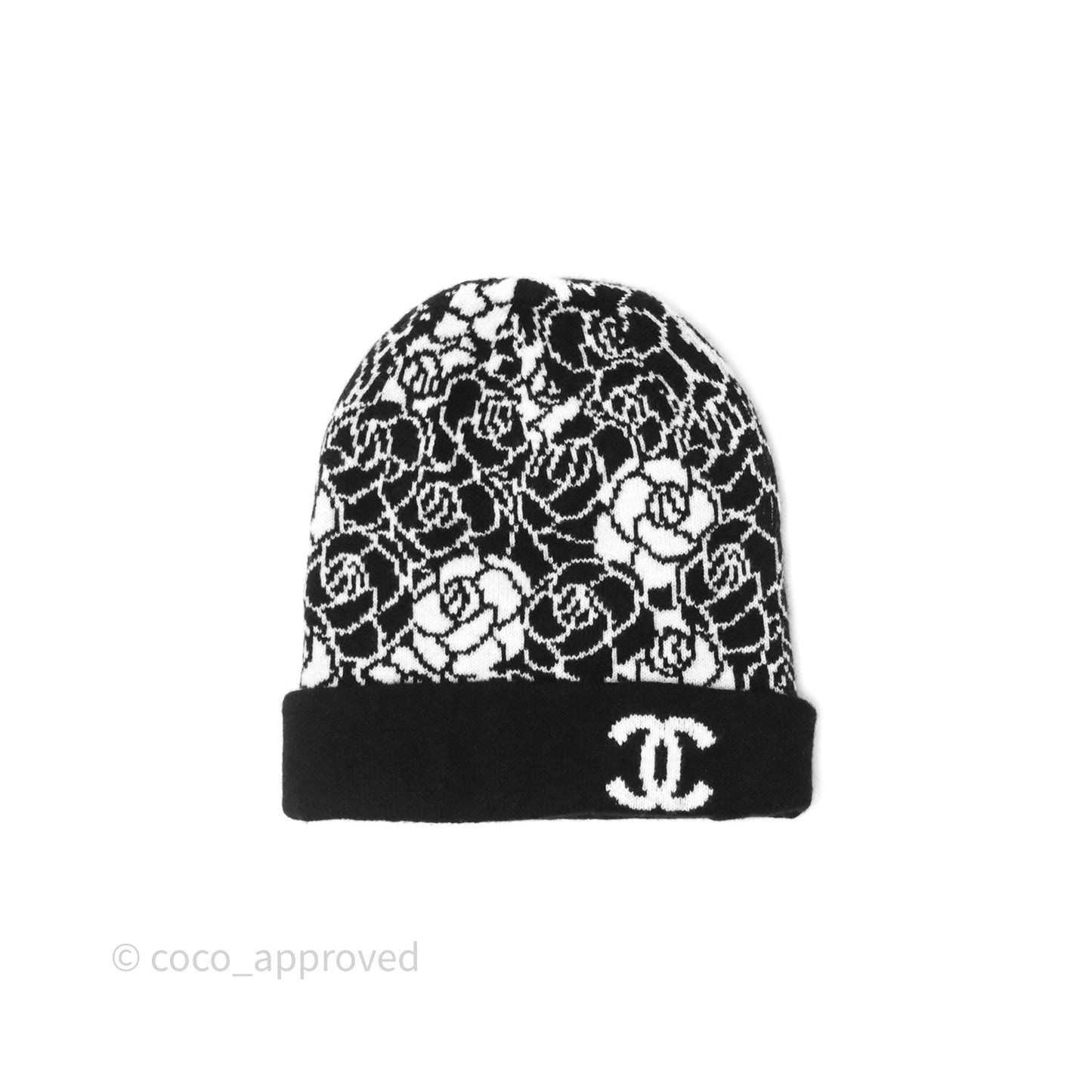 Chanel Cashmere Printed Knit Beanie