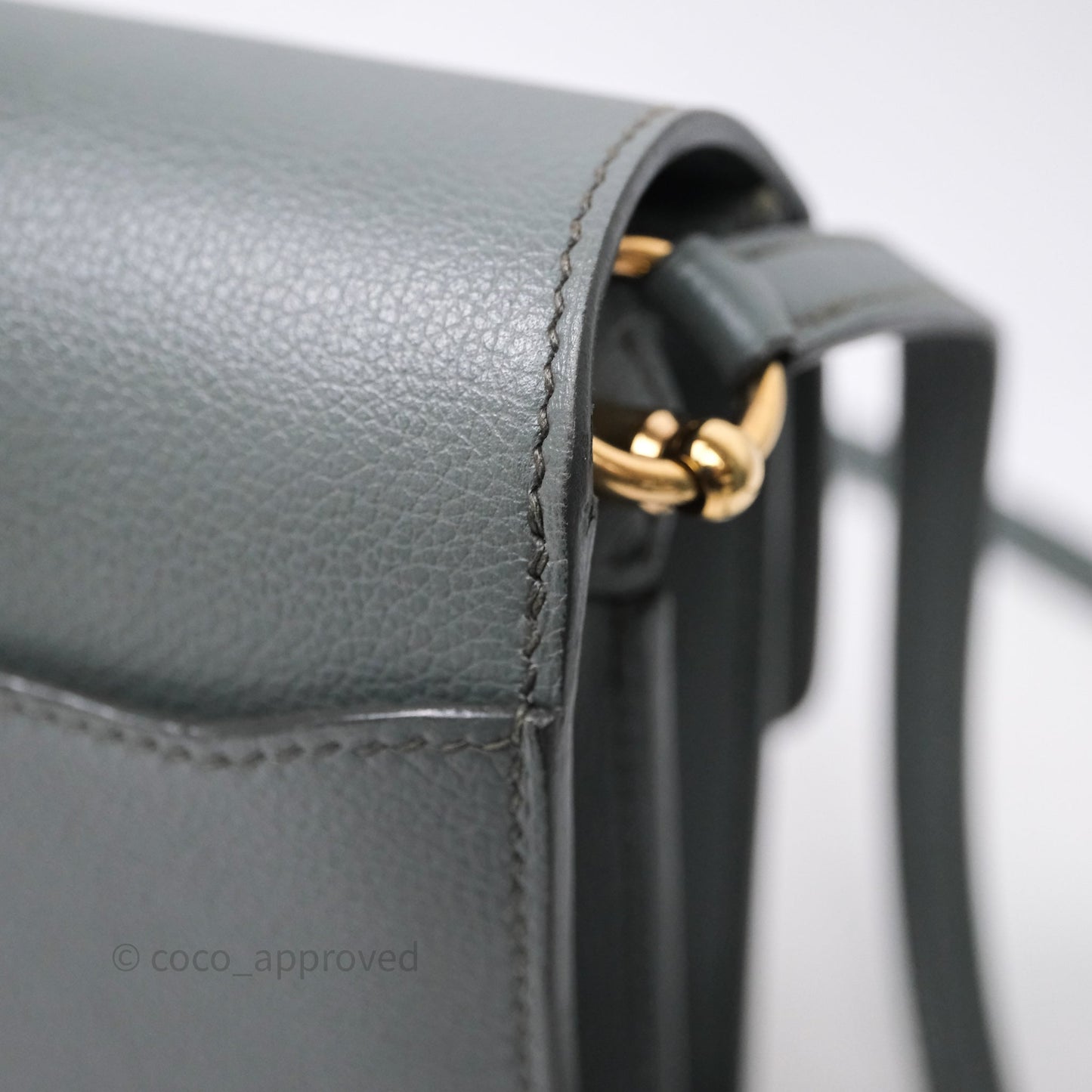 Hermès Roulis Mini 18 Vert Amancde 63 Evercolor Gold Hardware