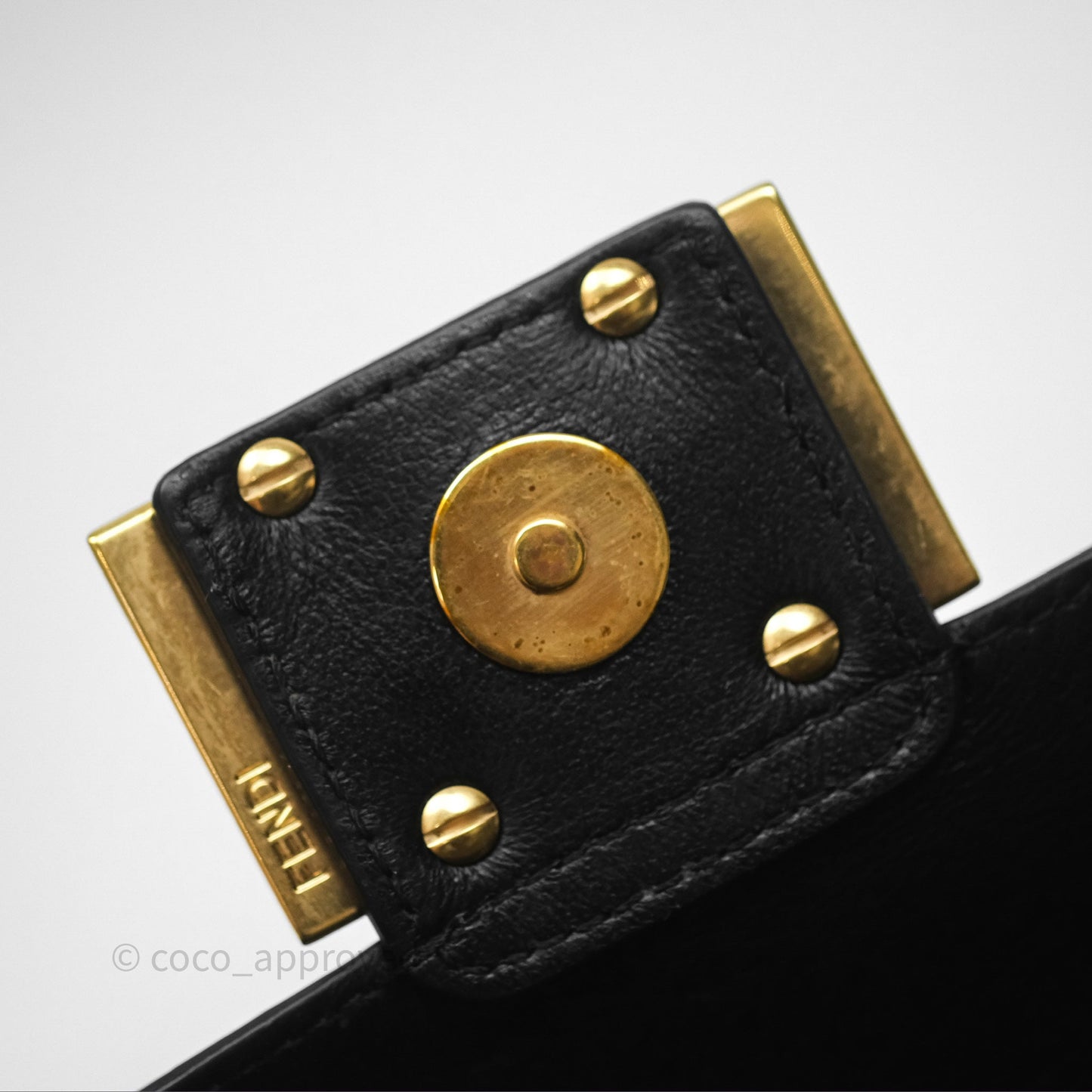 Fendi Baguette Belt Bag Black Lambskin Gold Hardware