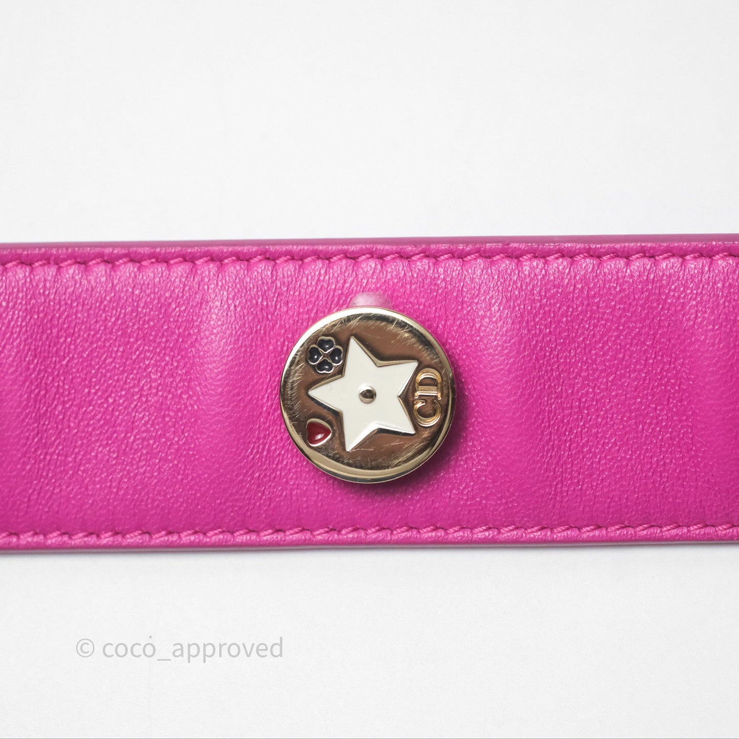 Christian Dior Small Lady Dior My ABCDior Magenta Cannage Lambskin