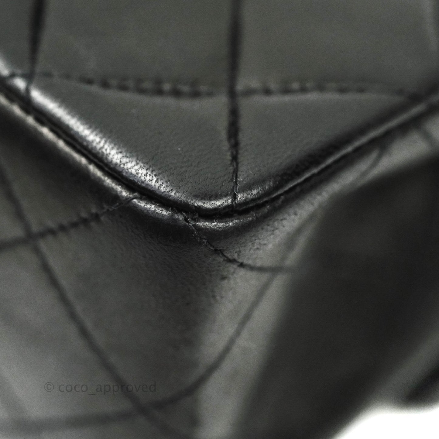 Chanel Classic Vintage Small S/M Flap Black Lambskin 24K Gold Hardware