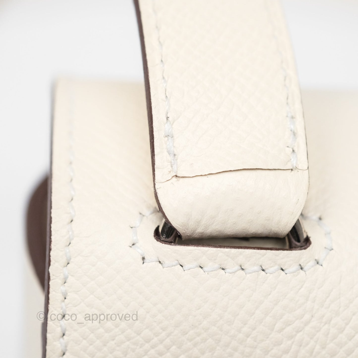 Hermès Della Cavalleria Mini Bag Nata I2 Epsom Palladium Hardware