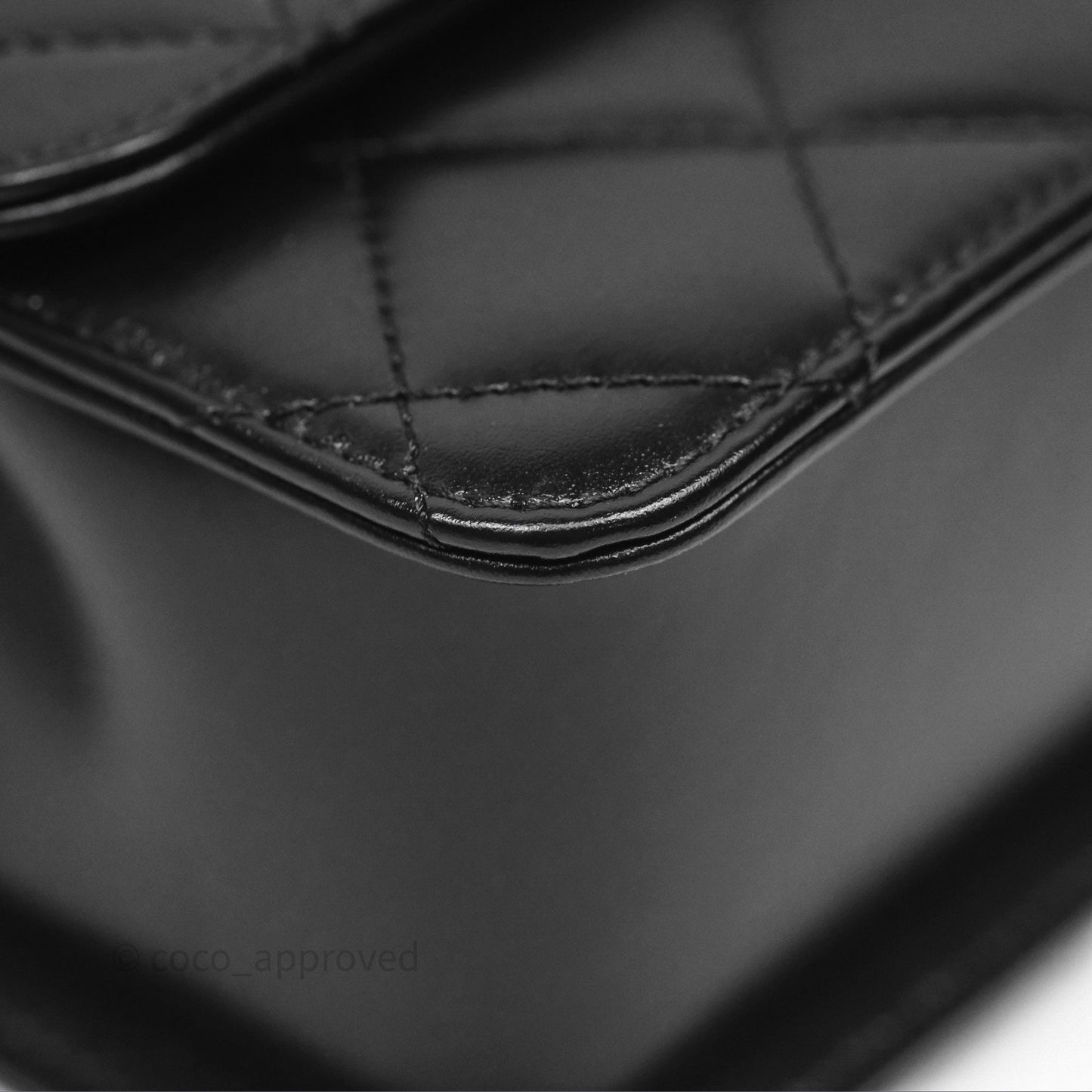 Chanel Quilted Small Perfect Fit Adjustable Black Calfskin Aged Gold Hardware