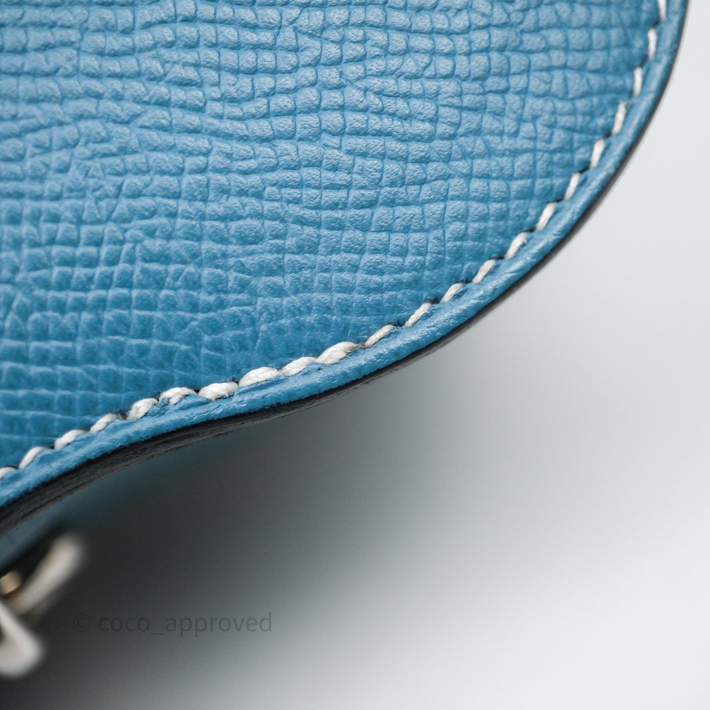 Hermès Della Cavalleria Mini II Bag 18 New Bleu Jean 75 Epsom Palladium Hardware