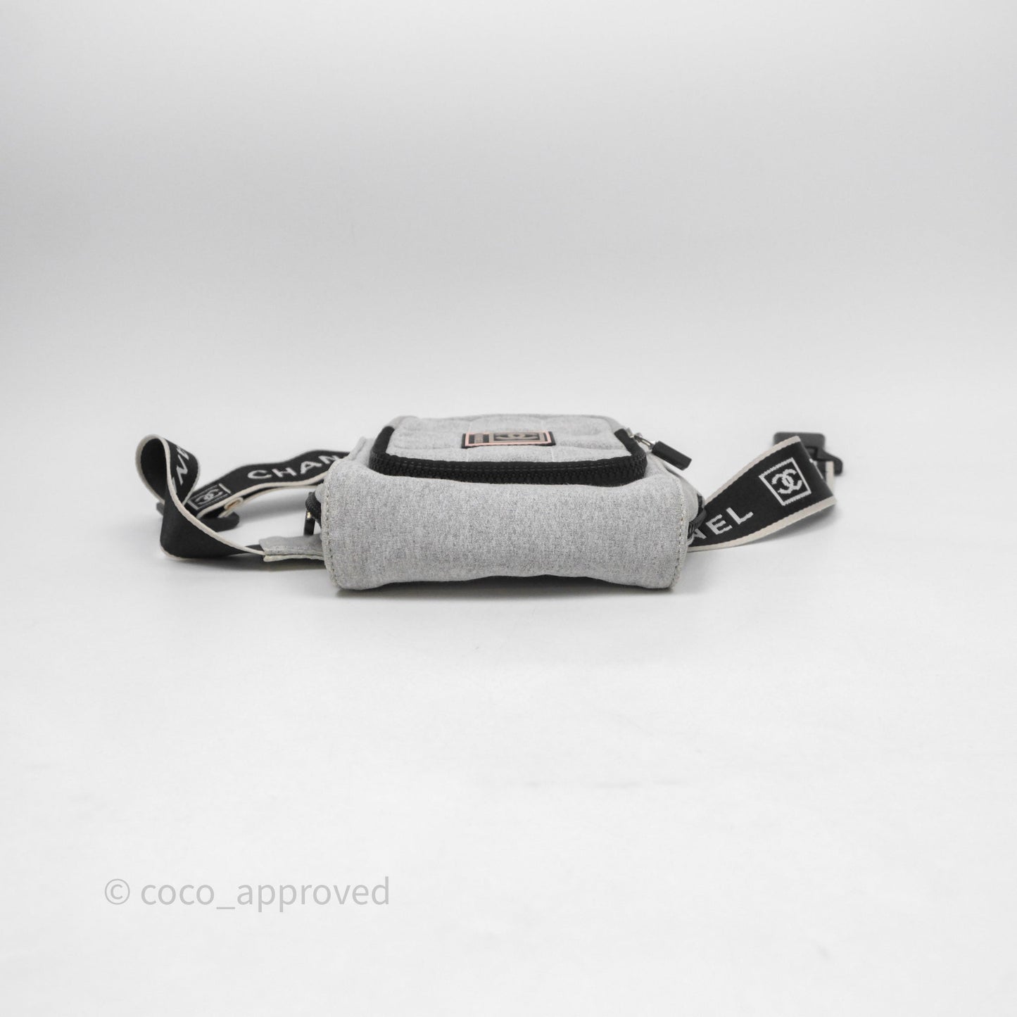 Chanel CC Logo Sport Waist Bag Grey