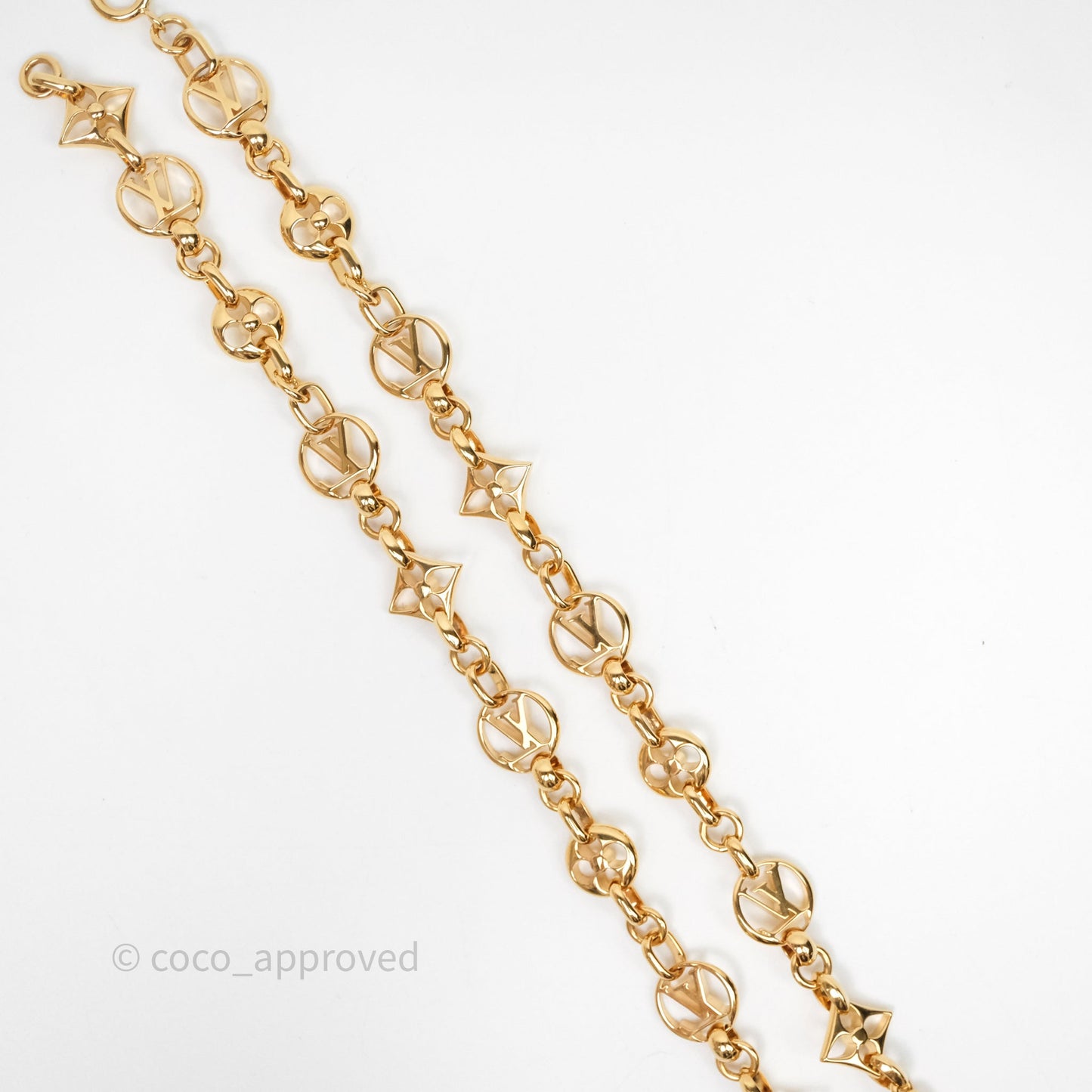 Louis Vuitton Belt Gold Tone